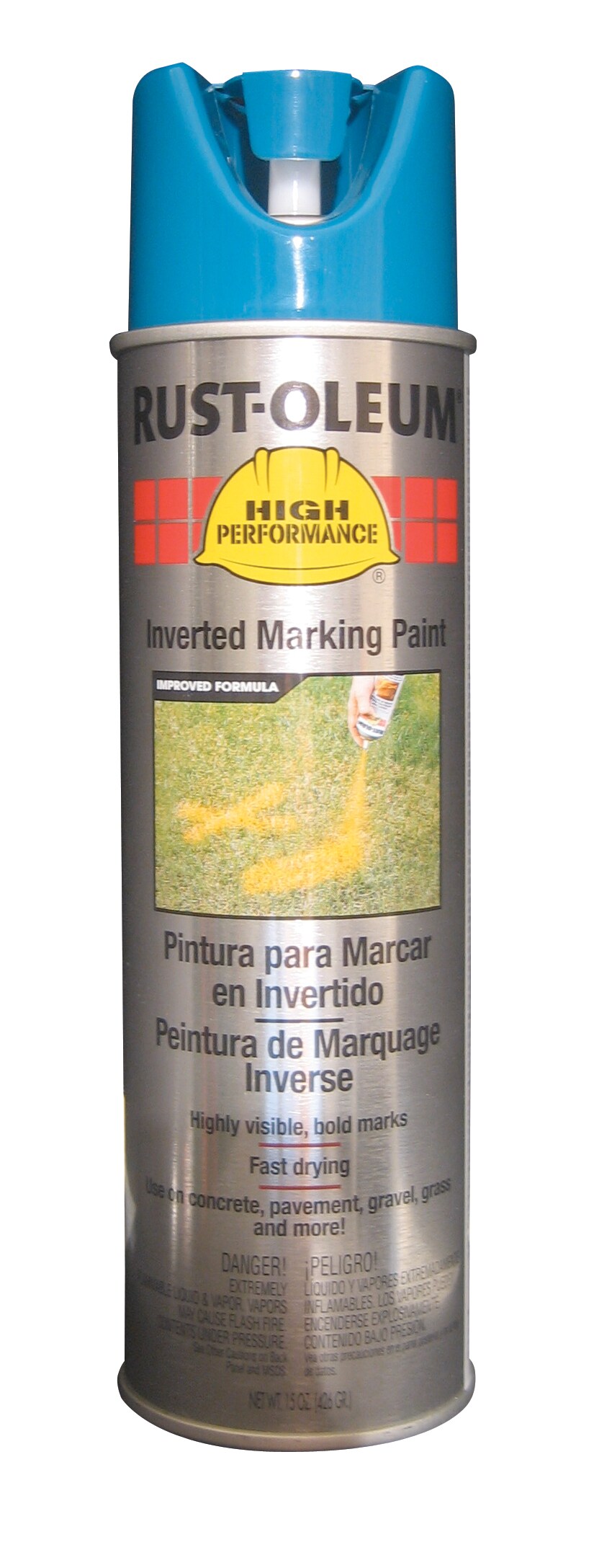 Rust-Oleum V2324838 High Performance Marking Matte Caution Blue
