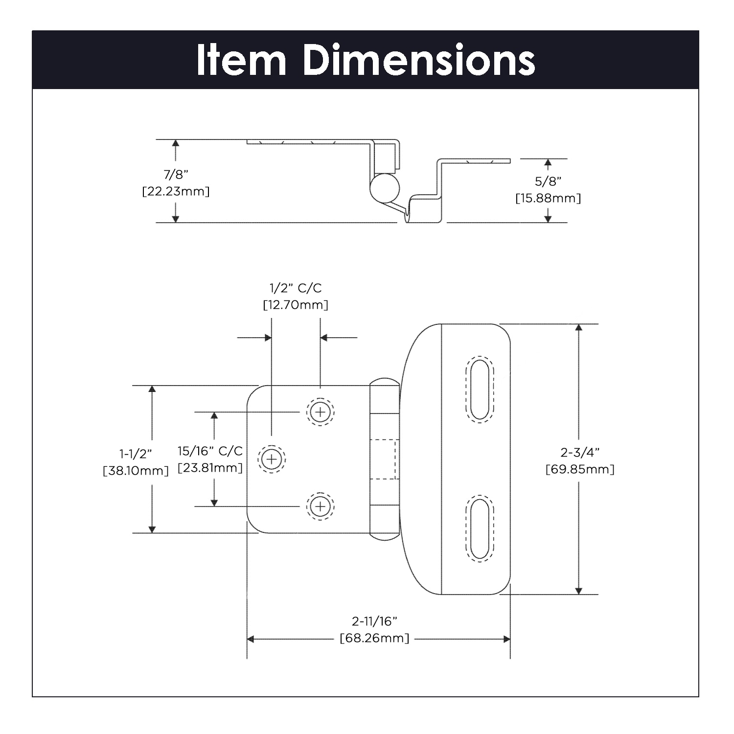 Hickory Hardware P60010F-SN-10B Cabinet-Hinges - View #5