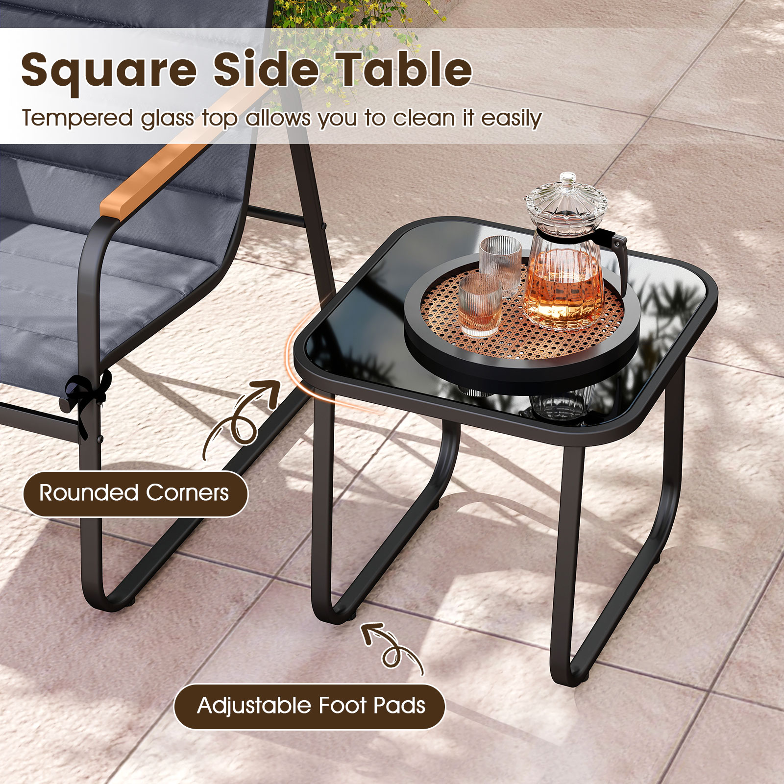 LIVIZA TDS12916GR Patio-Conversation-Sets - View #4