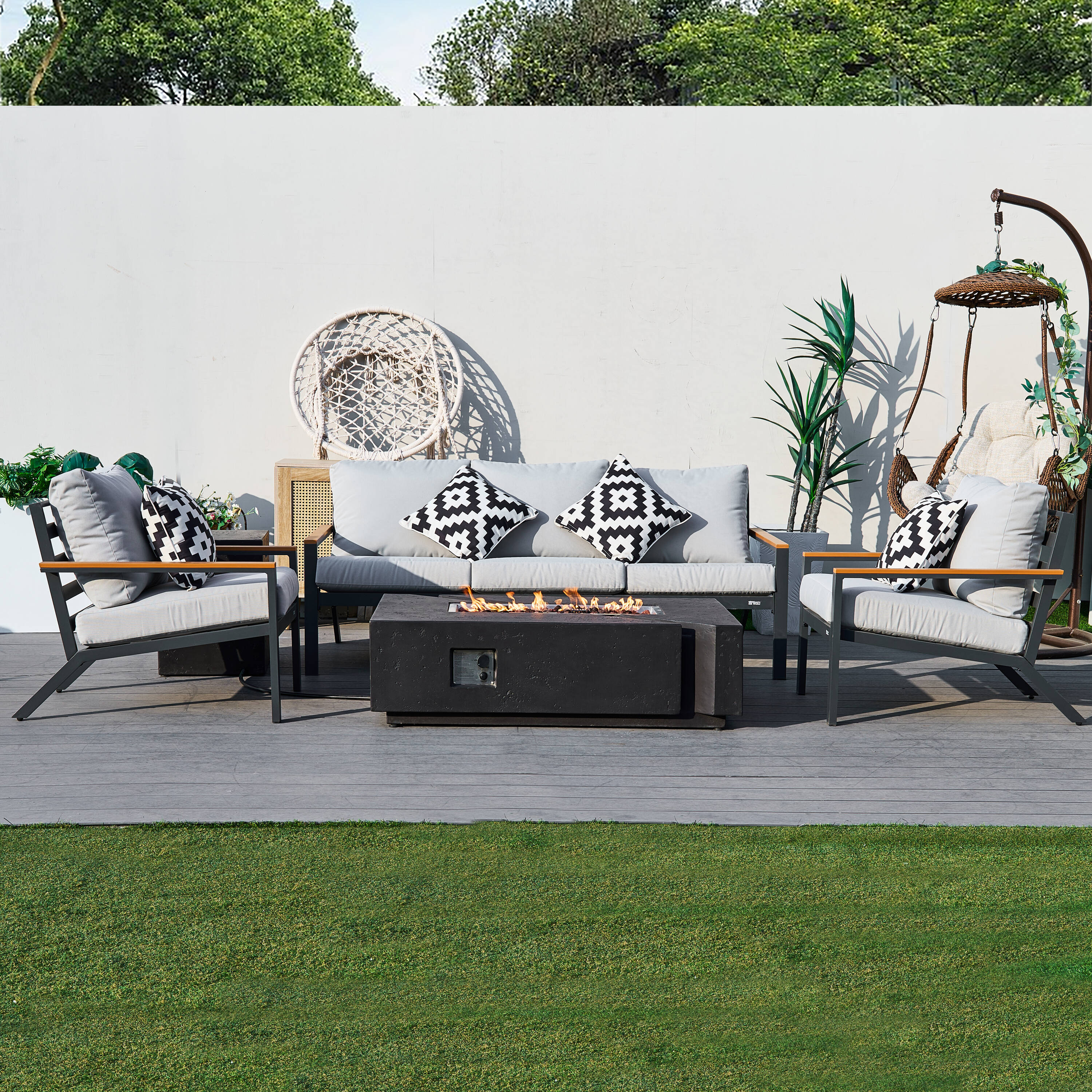 Direct Wicker DWS-2481TS2SC&913BK Patio-Conversation-Sets - View #4