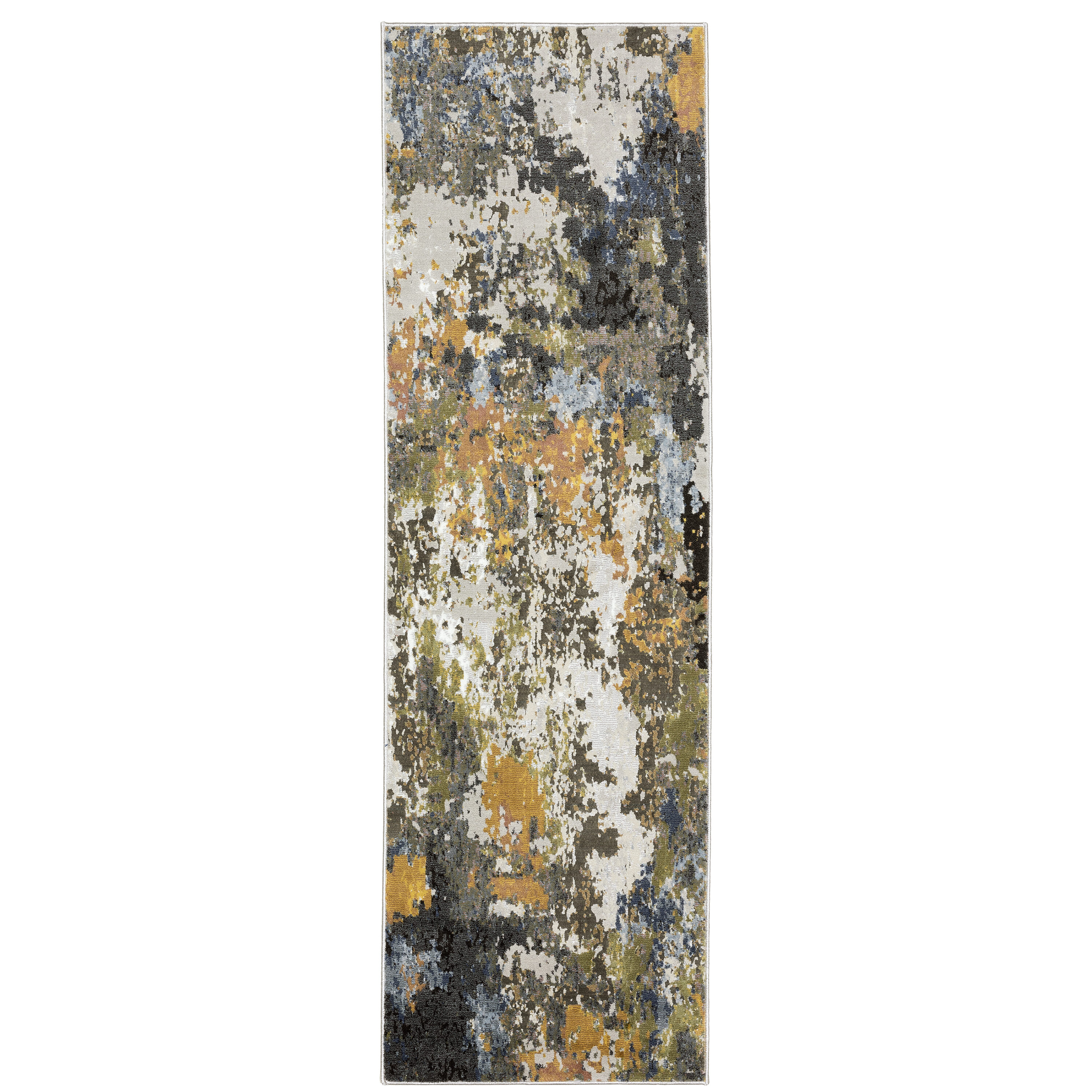 Archer Lane 502CARAX83L Barton 2 x 8 (ft) Polyester Beige Rectangular Indoor Abstract Bohemian/Eclectic Runner rug