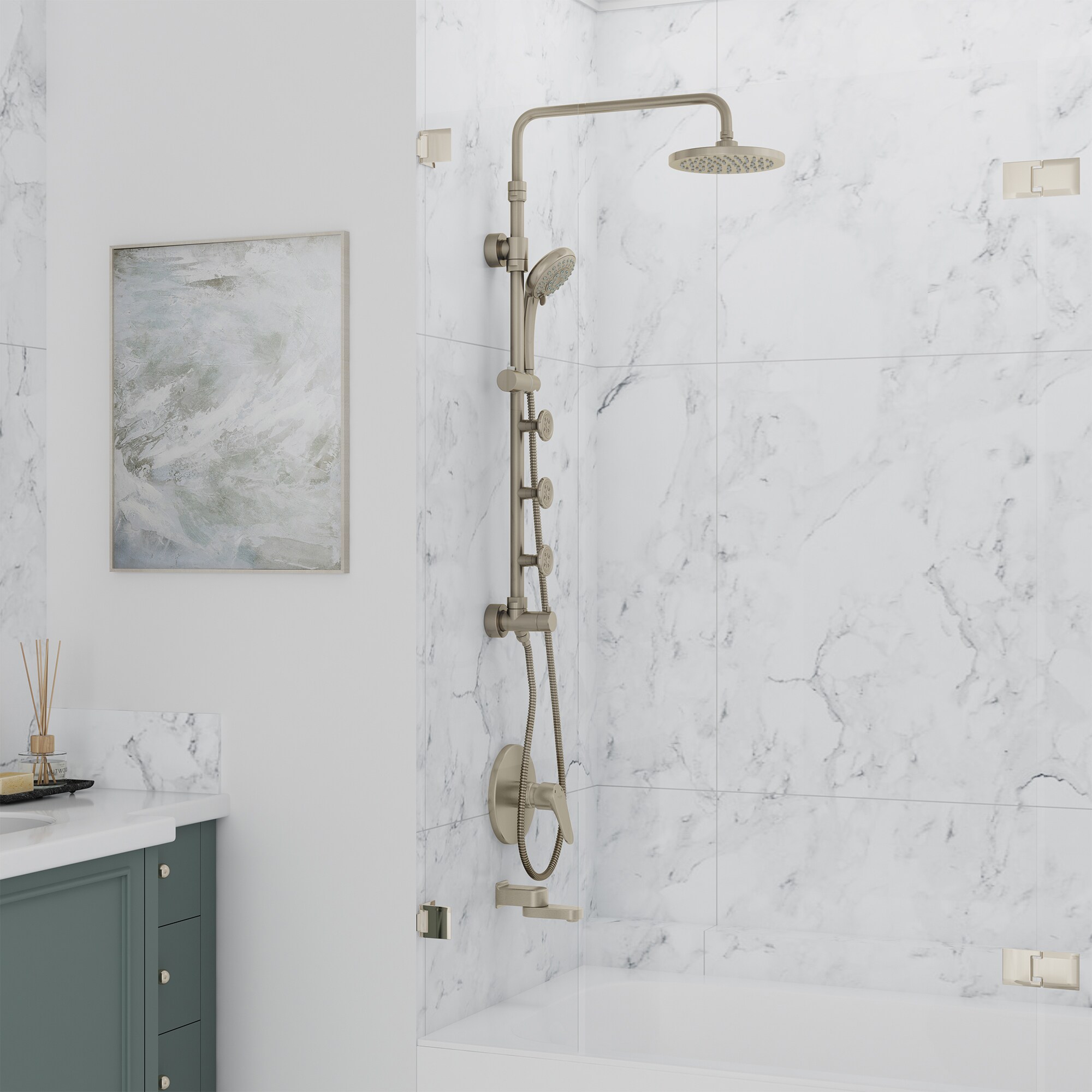 PULSE 1028-BN-1.8GPM Showerhead-Bar-Panels - View #7