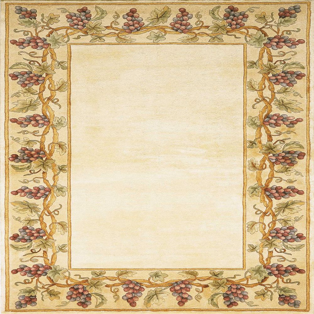 Overstock Hand-Knotted DaVon Border Indoor Area Rug - 2' x 3