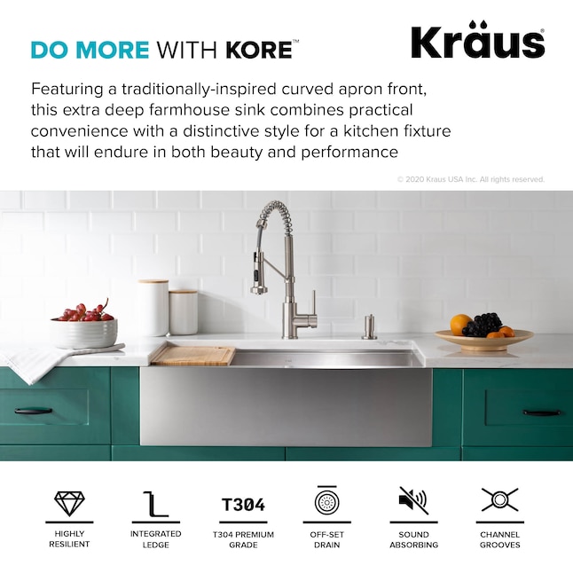 Kraus Kore Workstation Farmhouse A, Are Farm Sinks Practical