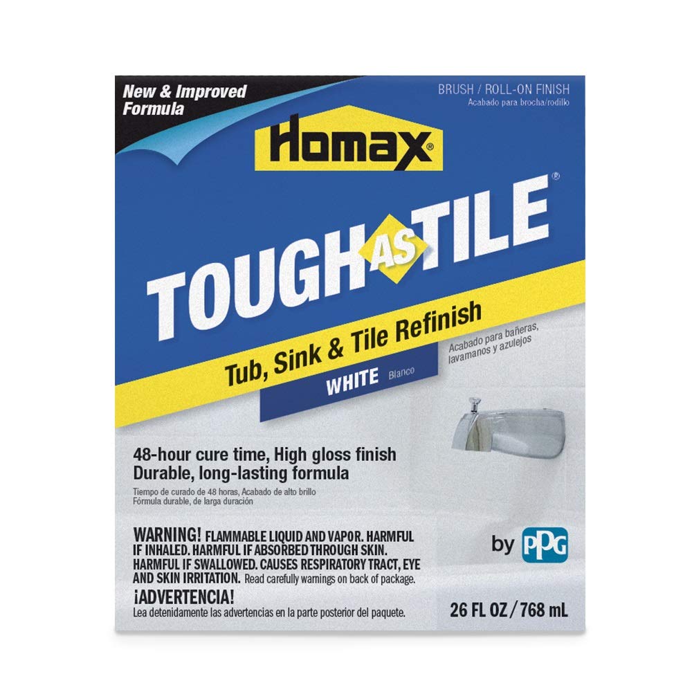 Homax  Tough As Tile Gloss White Tub and Tile Refinishing Kit 26 oz.