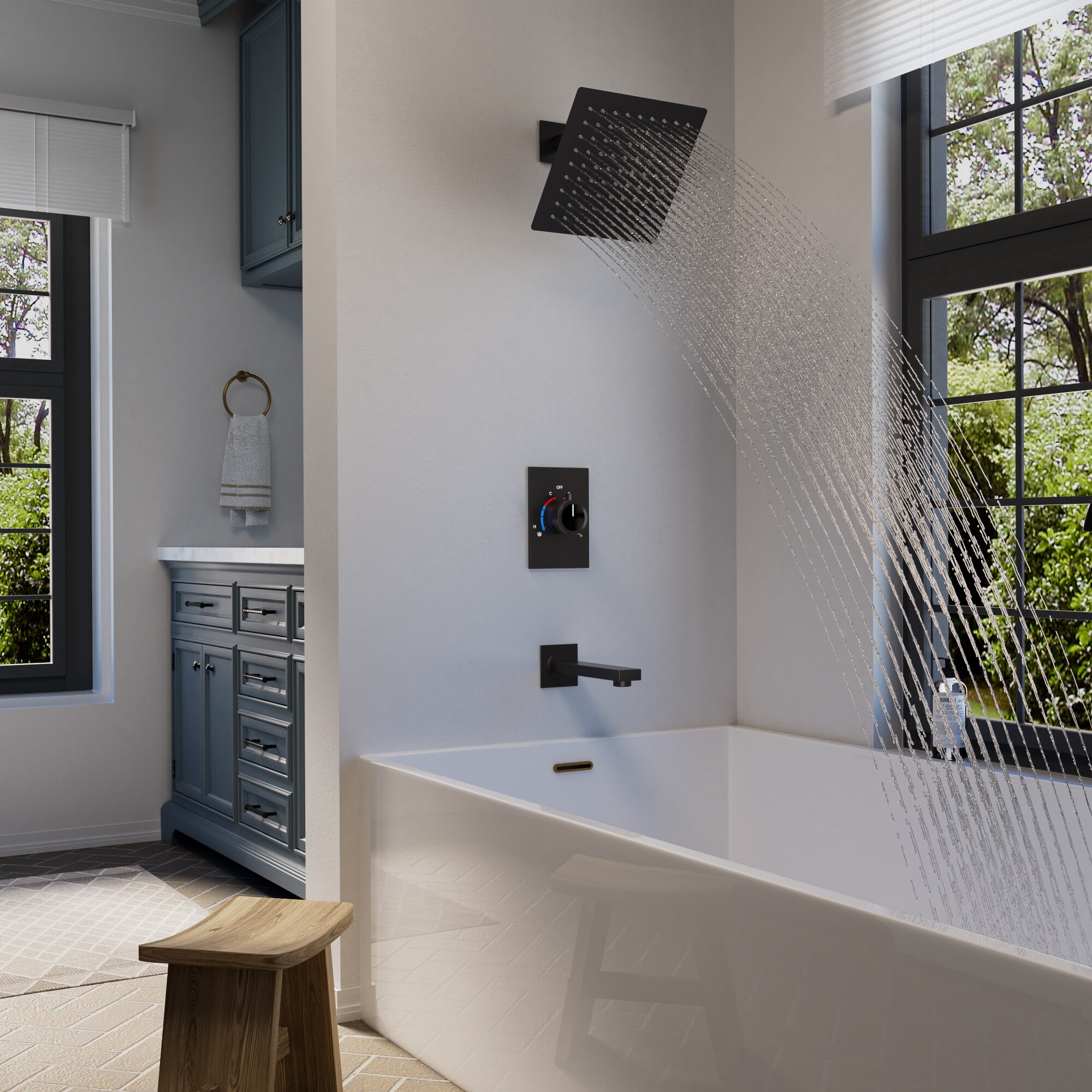 GRANDJOY TOBILI5185CH Showerhead-Bar-Panels - View #2