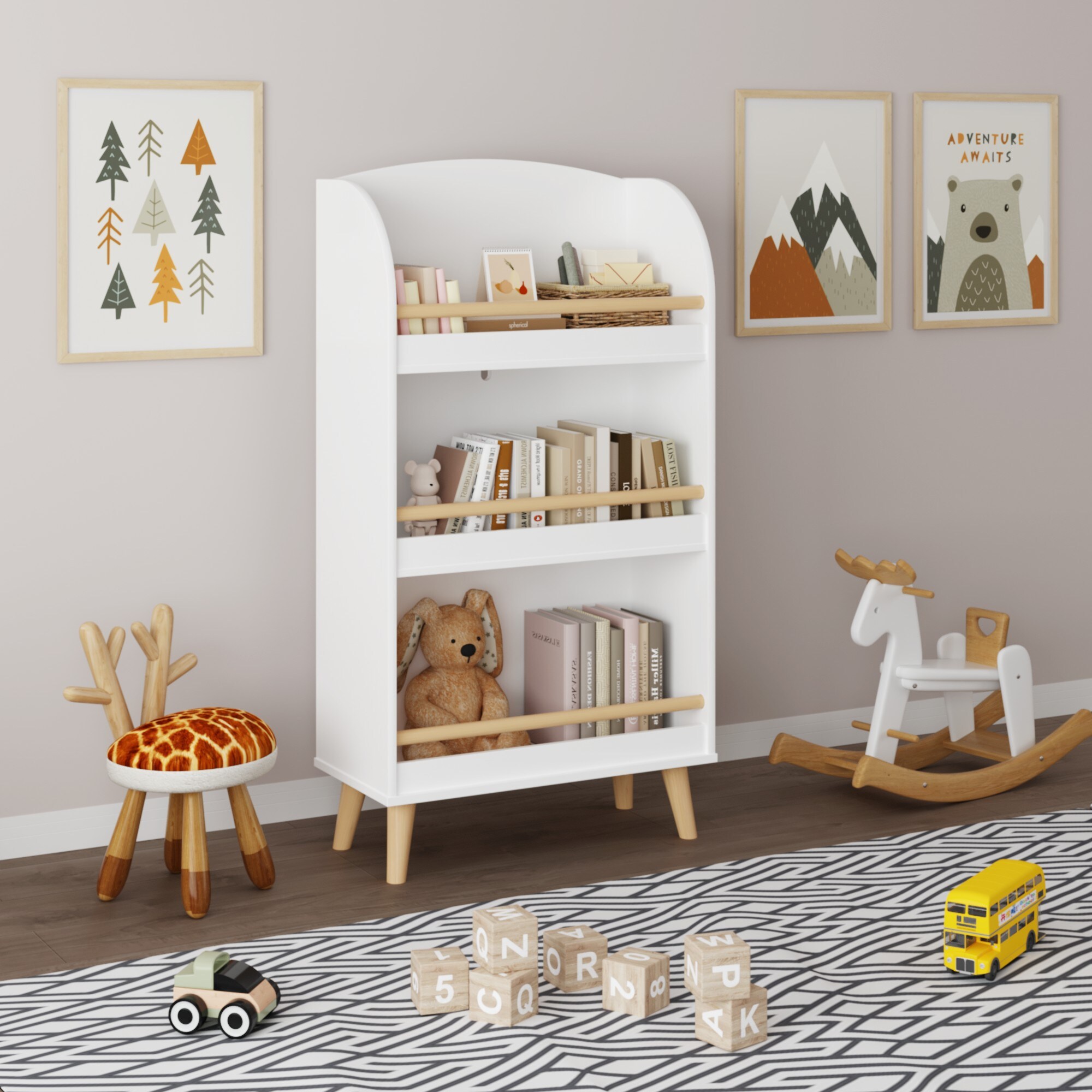ToolCat LDSG-107-WS Kids-Bookcases - View #8