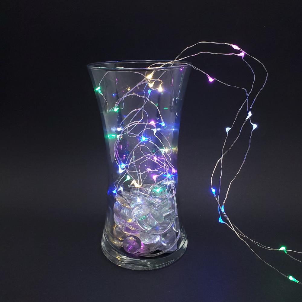 LumaBase Set of 6 Multicolor Battery Operated Fairy String Lights - Indoor  LED Accent Lamp - 15 Hours Light Time - Includes Extra Batteries in the Novelty  Lights department at