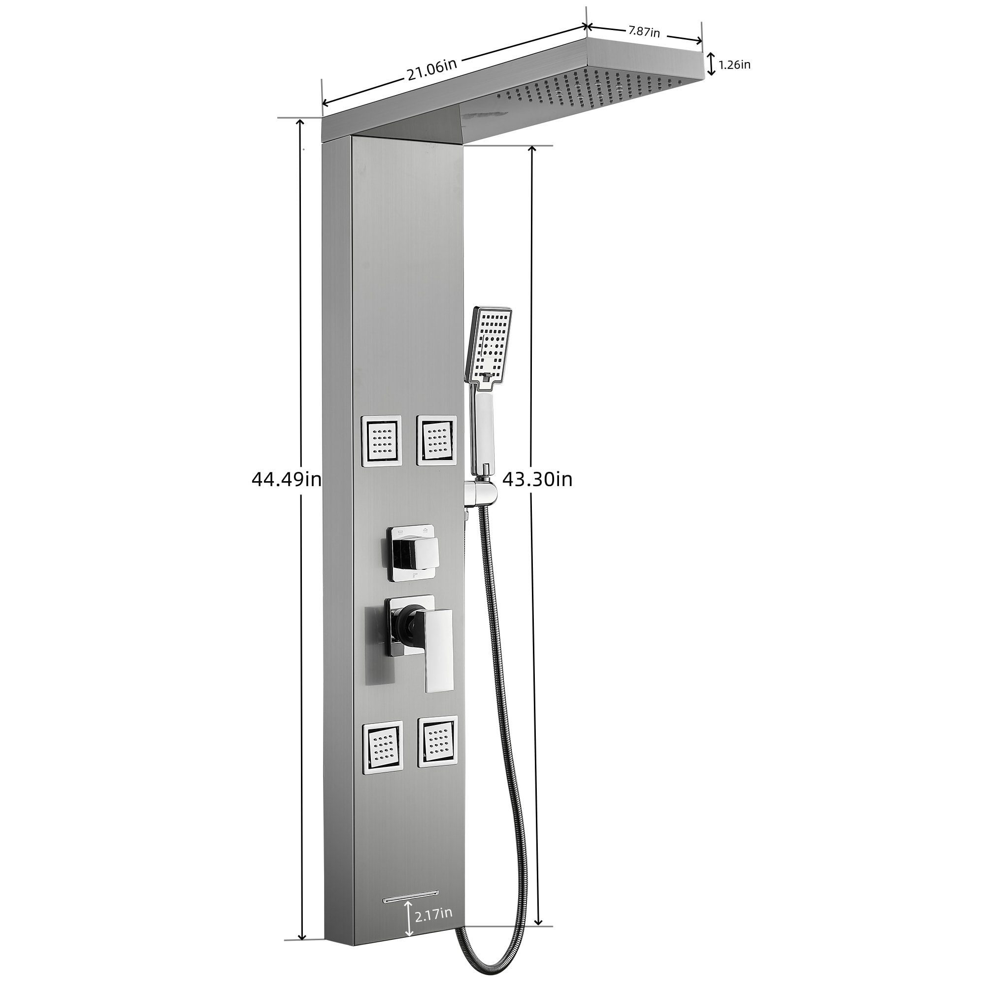 FURUISI LL4502307BN Showerhead-Bar-Panels - View #7
