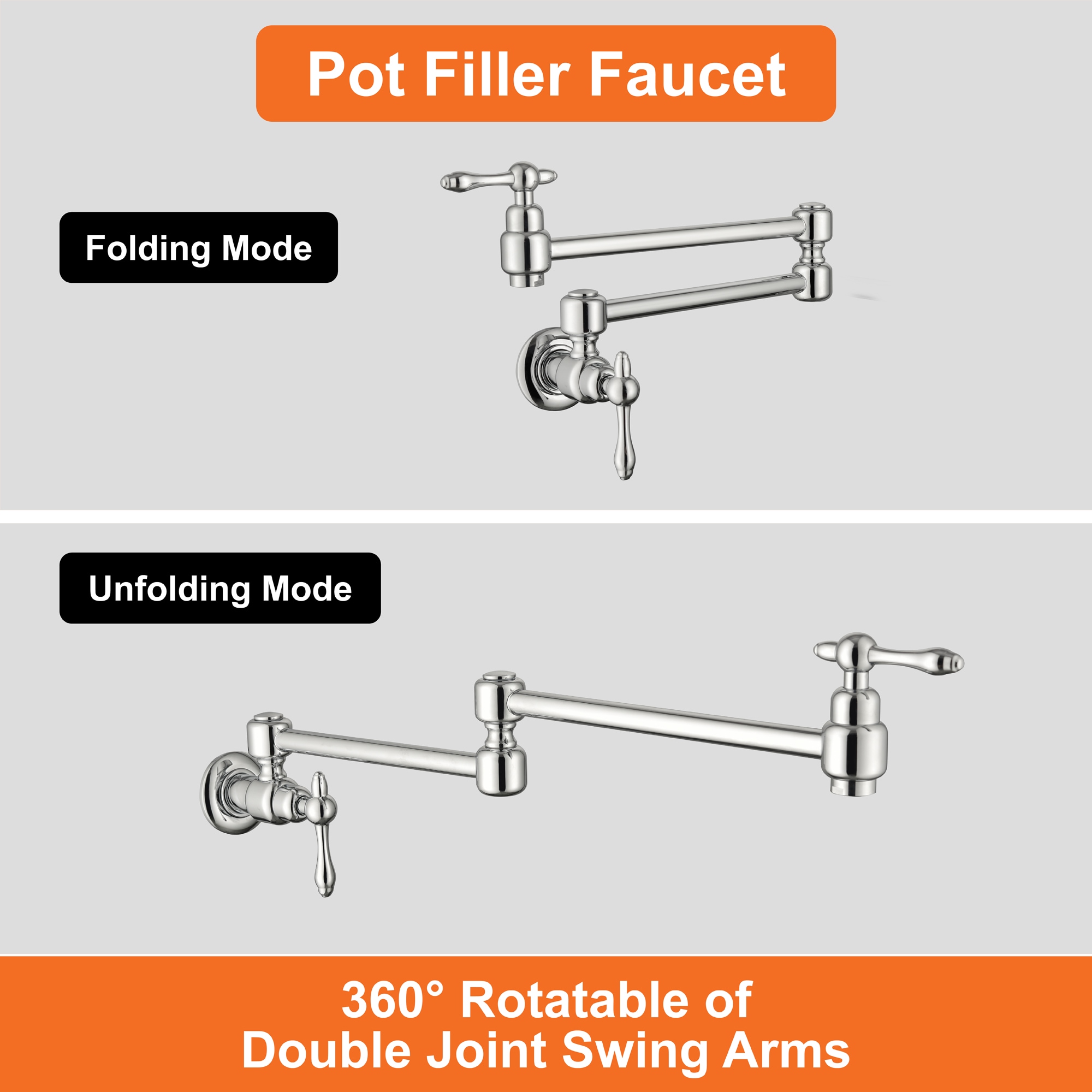 WELLFOR SMG-11009CP Kitchen-Faucets - View #10