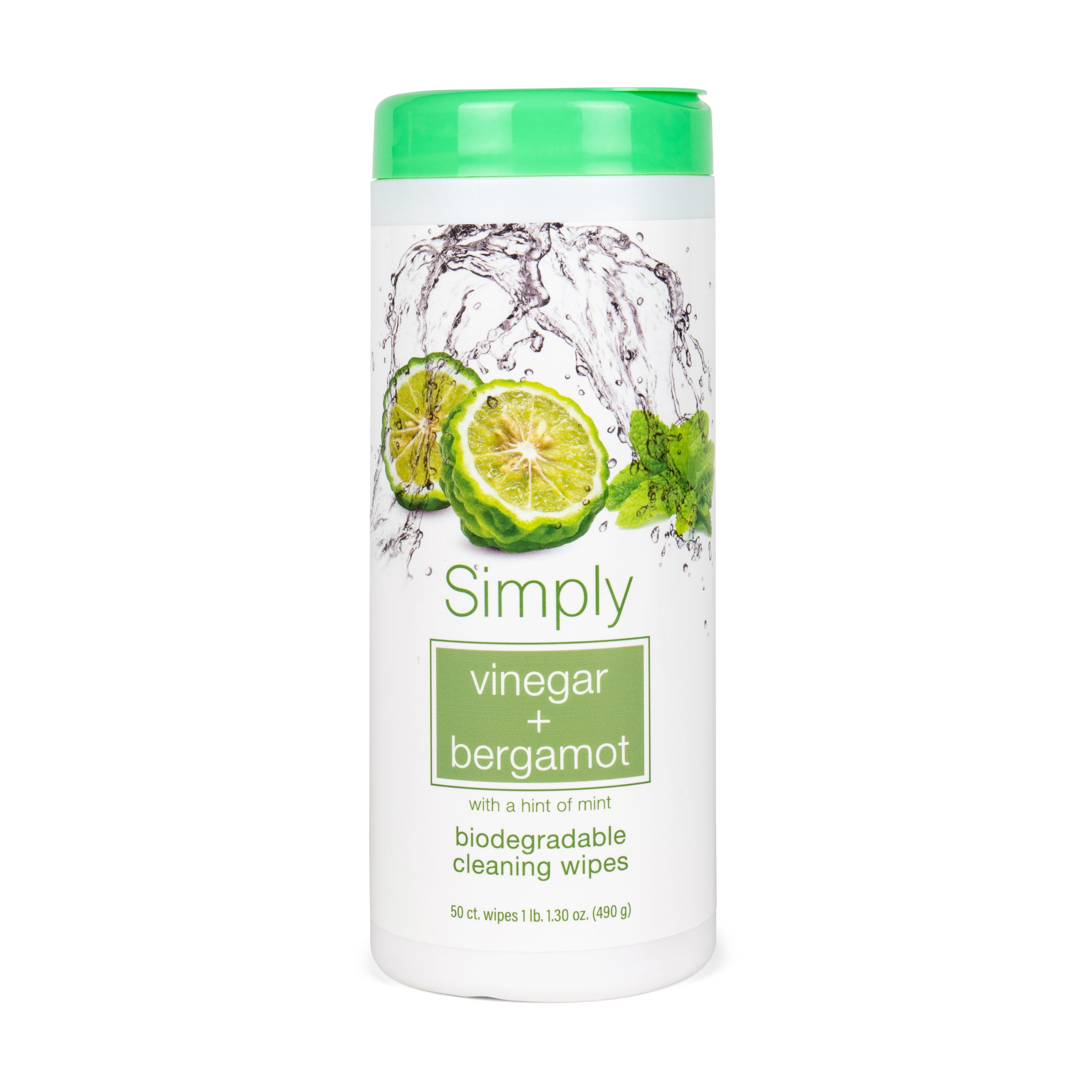 Simply 50-Count Bergamot + Vinegar Wipes All-Purpose Cleaner in