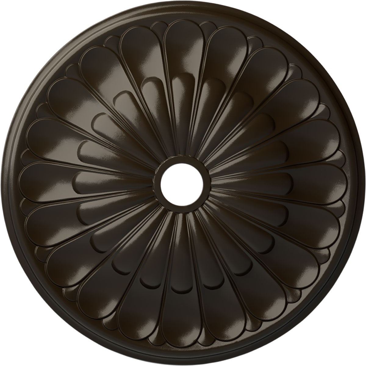 Ekena Millwork CM31GOSHF Gorleen 31.625-in W x 31.625-in L Painted Stone Hearth Polyurethane Whole Ceiling Medallion