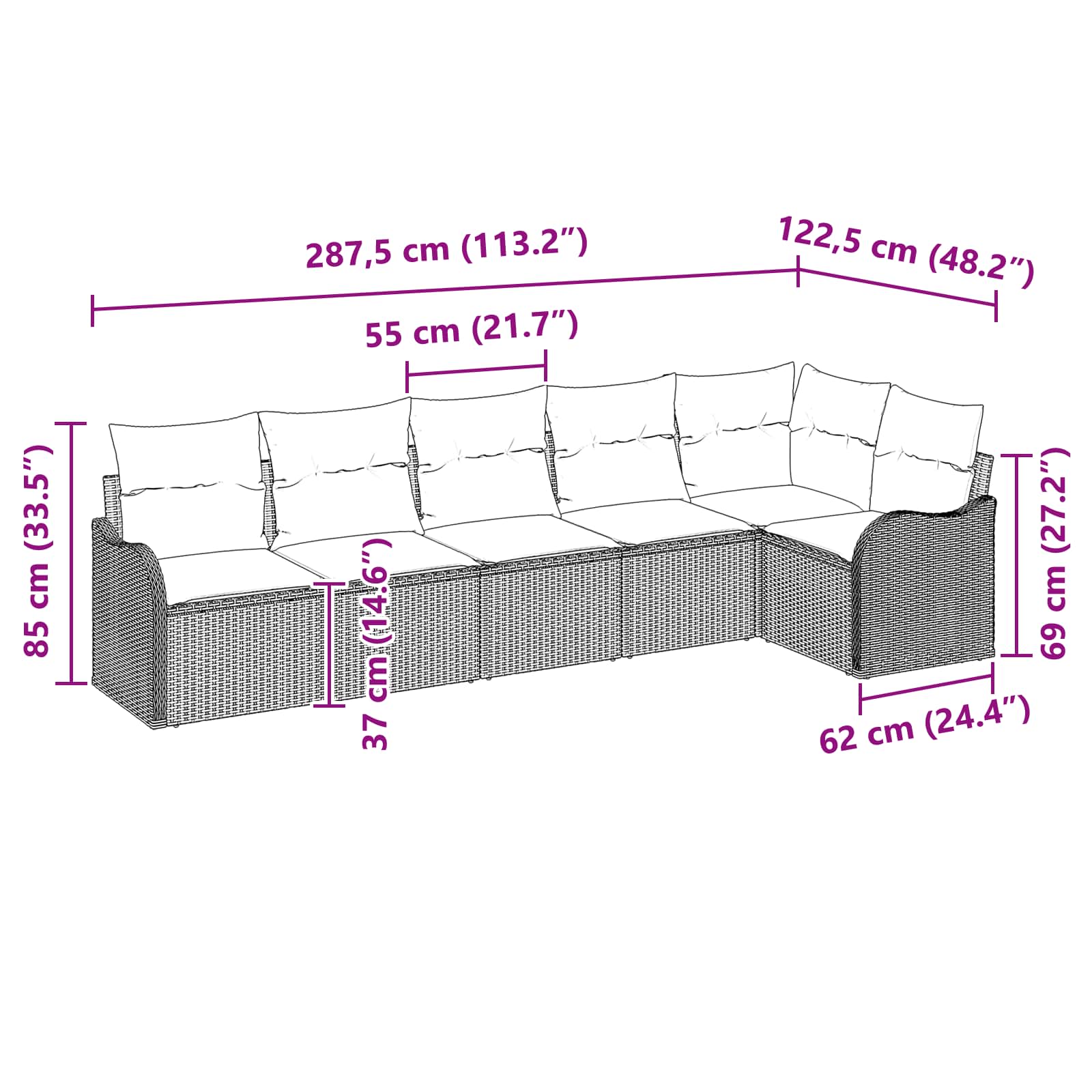 vidaXL 3345726 Patio-Sofas-Daybeds - View #8