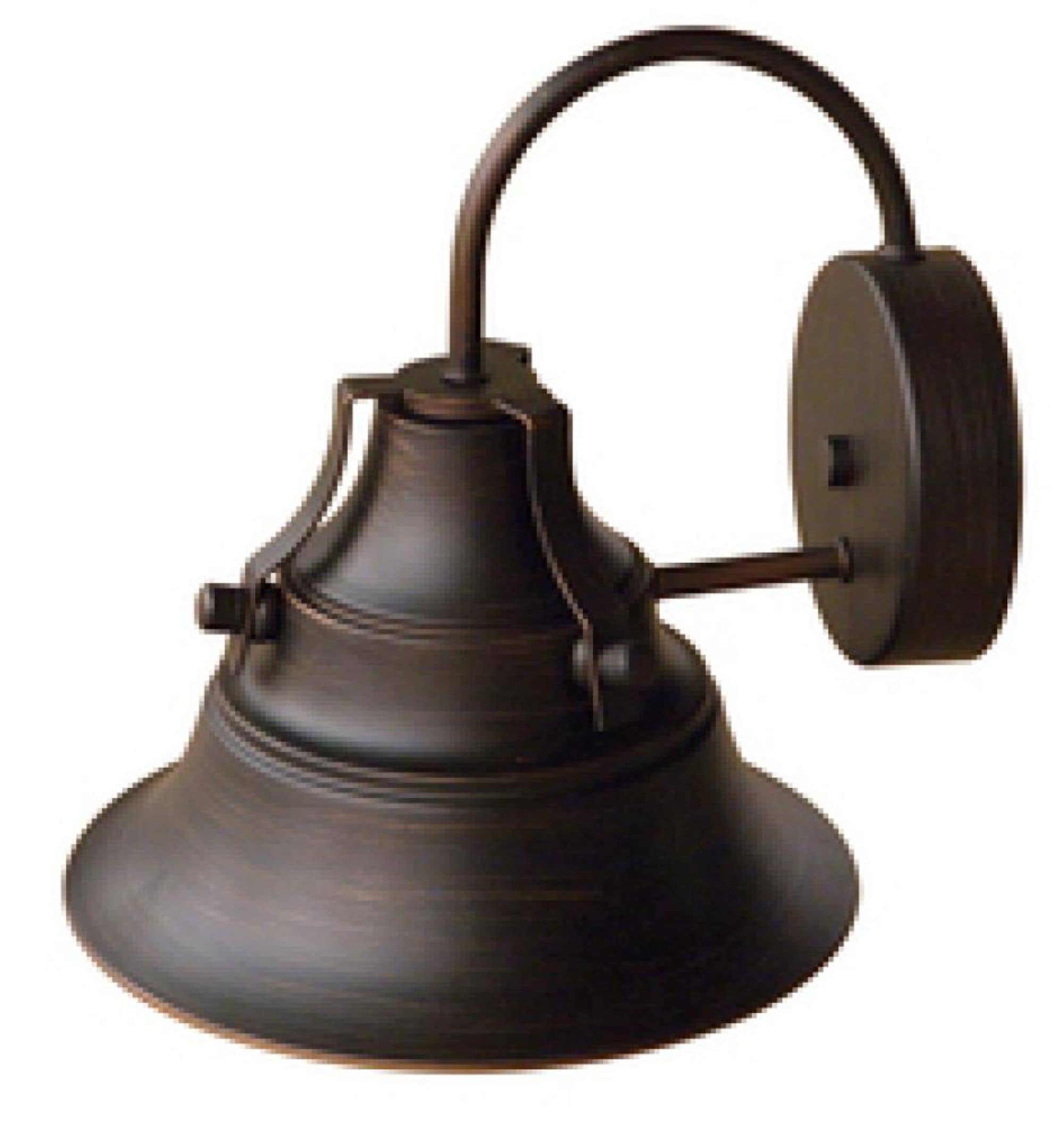 Whitfield Lighting OWL4400-ORB Basil 1 -Light 9-in H Brushed Bronze Hardwired Outdoor Wall Light