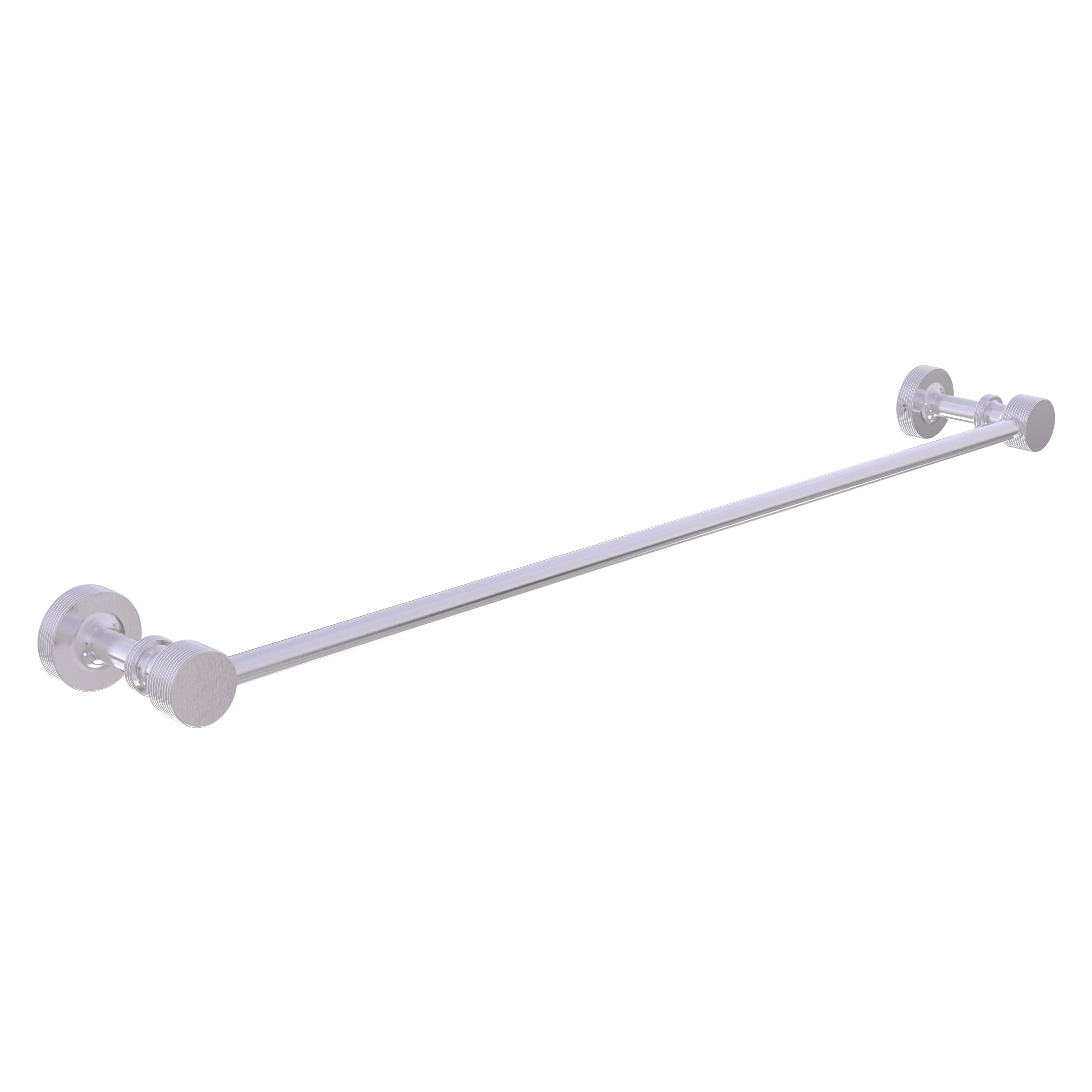 Allied Brass FT-21/24-SCH Foxtrot 24-in Satin Chrome Wall mount Single Towel Bar