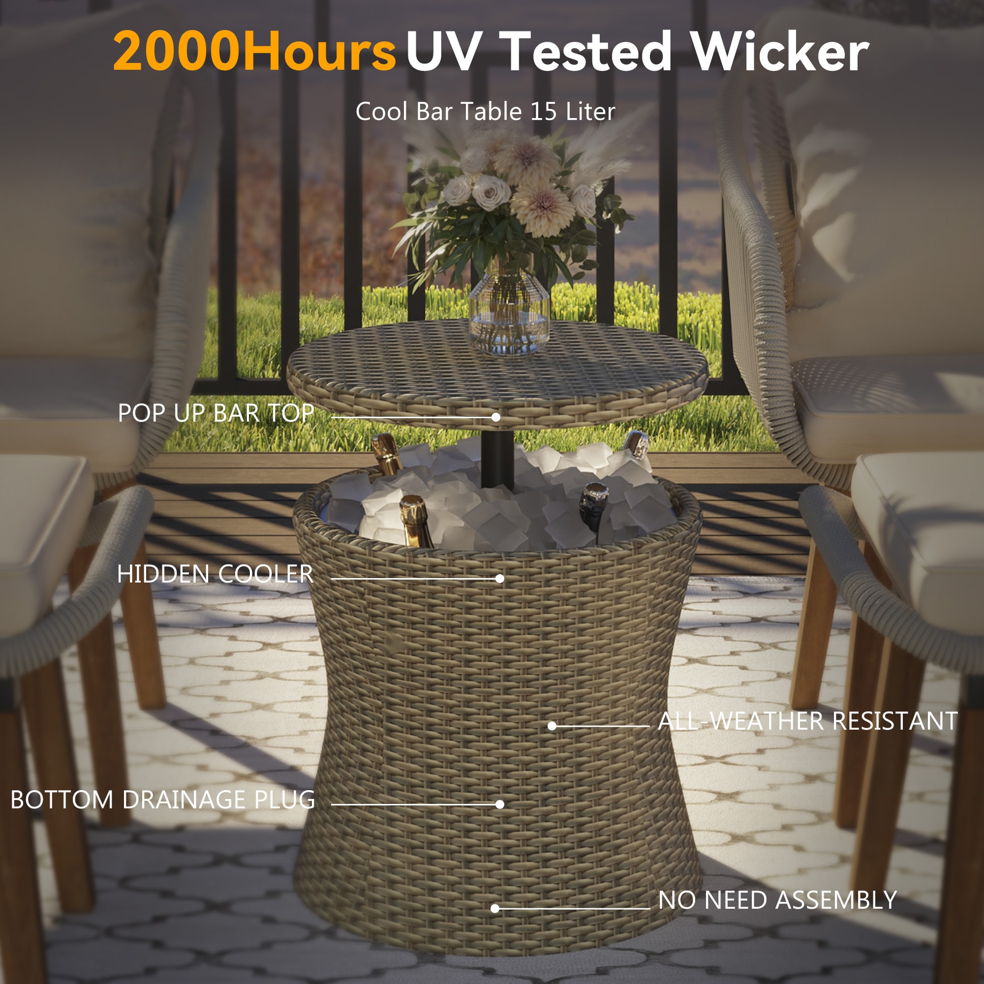 CASAINC CEW-012RDDB05X2 Patio-Conversation-Sets - View #5