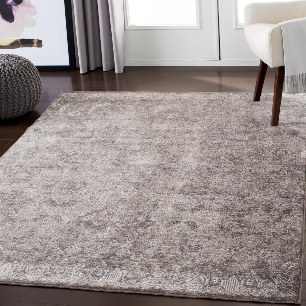 Surya Washable Dionis Gray 5 X 8 (ft) Gray Indoor Medallion Area Rug in the  Rugs department at