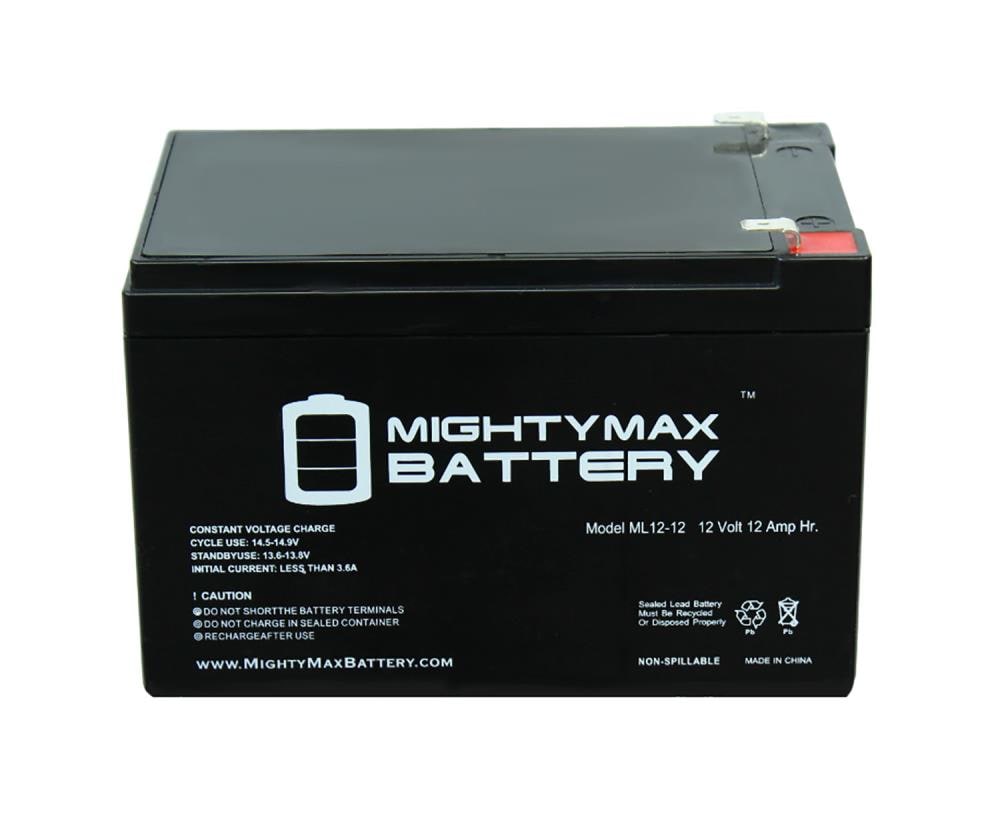 Mighty Max Battery 12V 12Ah F2 SEALED LEAD ACID DEEP-CYCLE