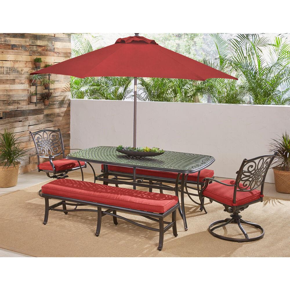Hanover TRADDN5PCSW2BN-SU-R Patio-Dining-Sets - View #14