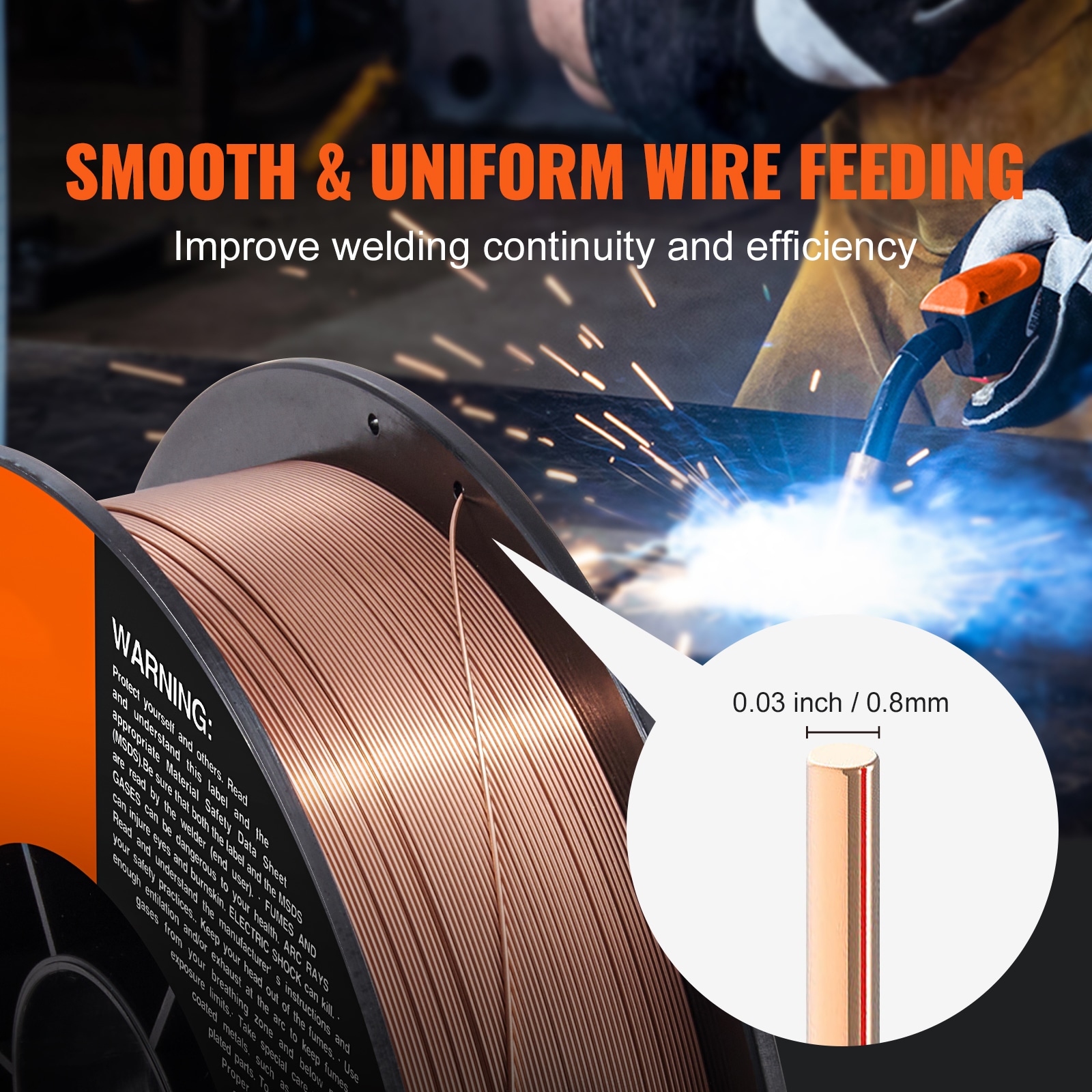 VEVOR SXHSJMIGER70SL7MJV0 Consumable-Welding-Wire - View #5