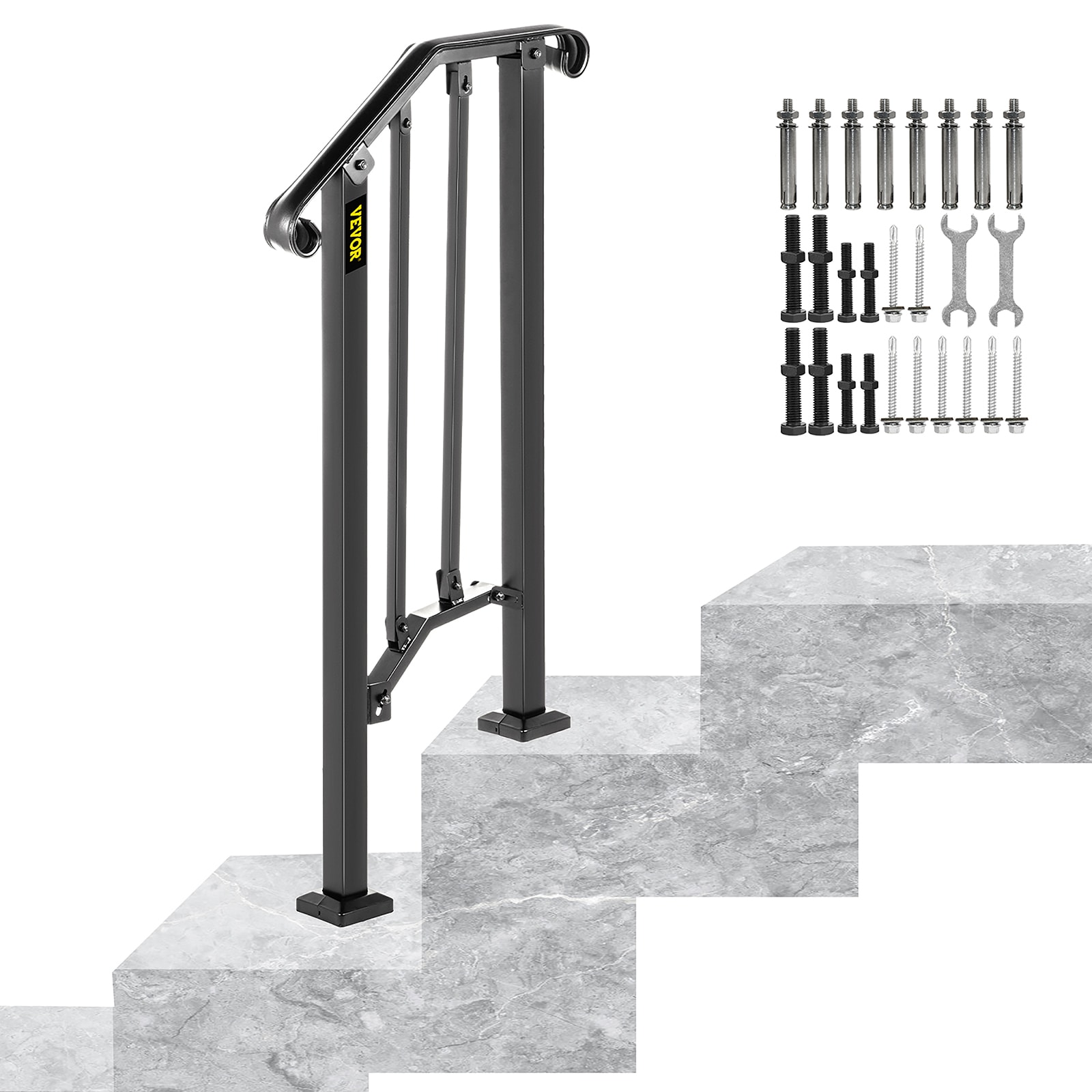 1-2 Steps Wrought Iron Handrail Step Ladders at Lowes.com