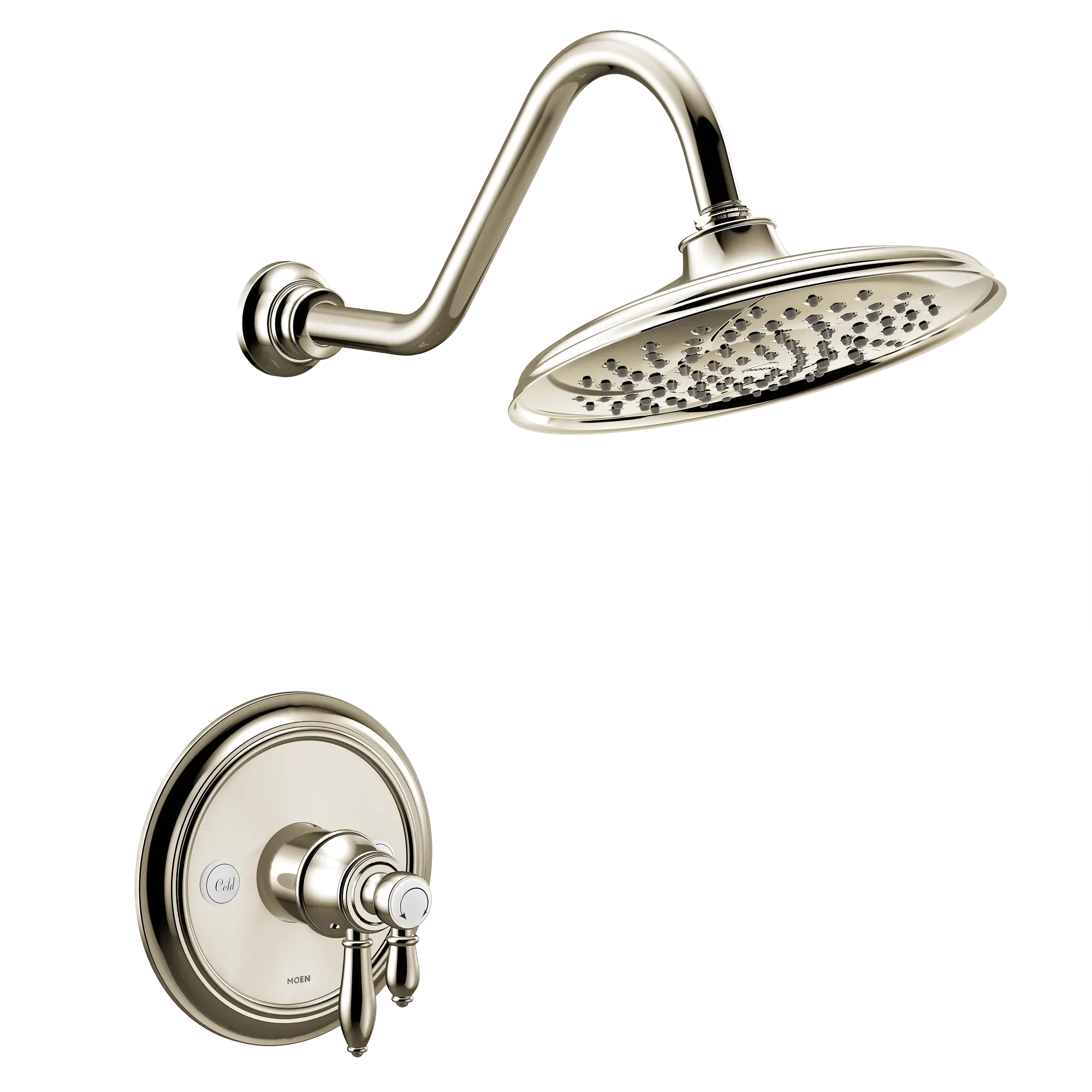 Moen Weymouth M-Core 4-Series Shower Trim in Polished Nickel
