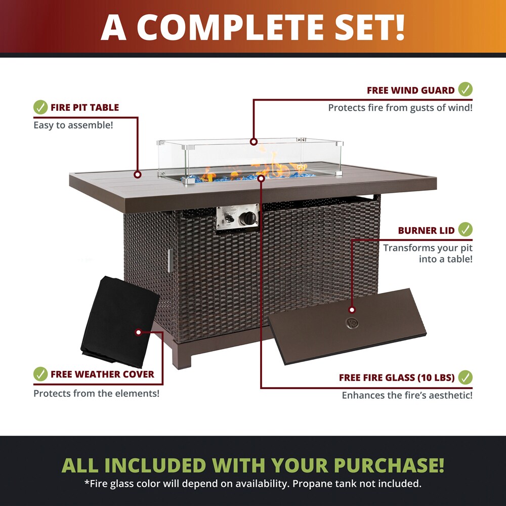 Kinger Home FP-003TBRN-SET-RED Patio-Conversation-Sets - View #7