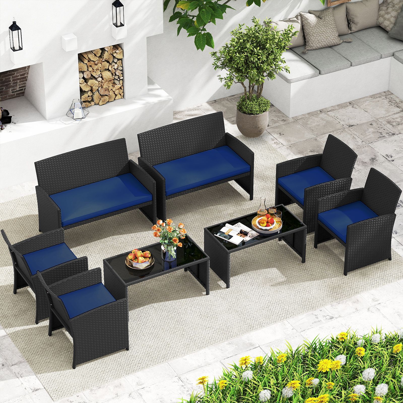 Slickblue D-CO-YN04747WH Patio-Conversation-Sets - View #6