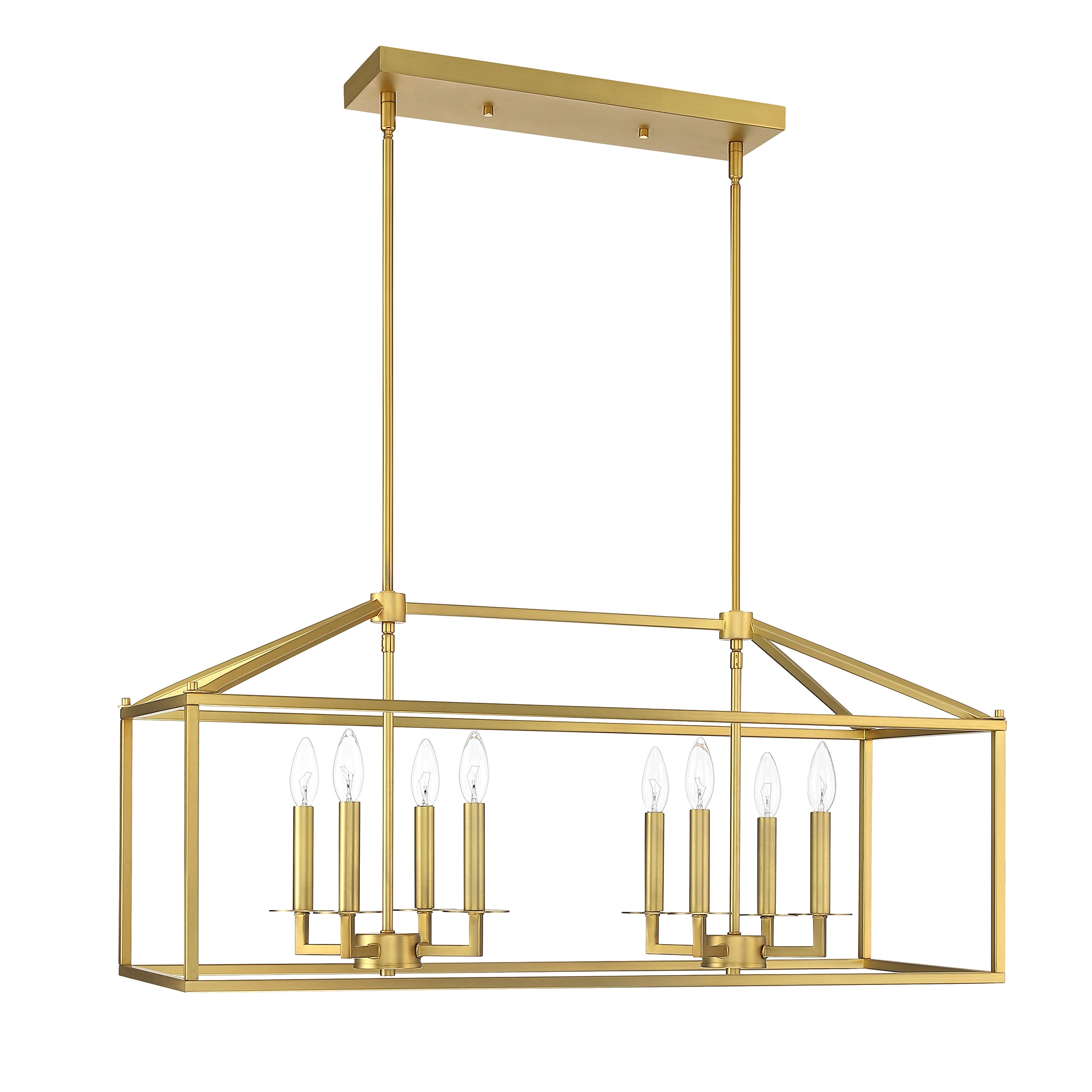 Hukoro 50488-SG 8 -Light Soft Gold Modern/contemporary Square Large Hanging Pendant light
