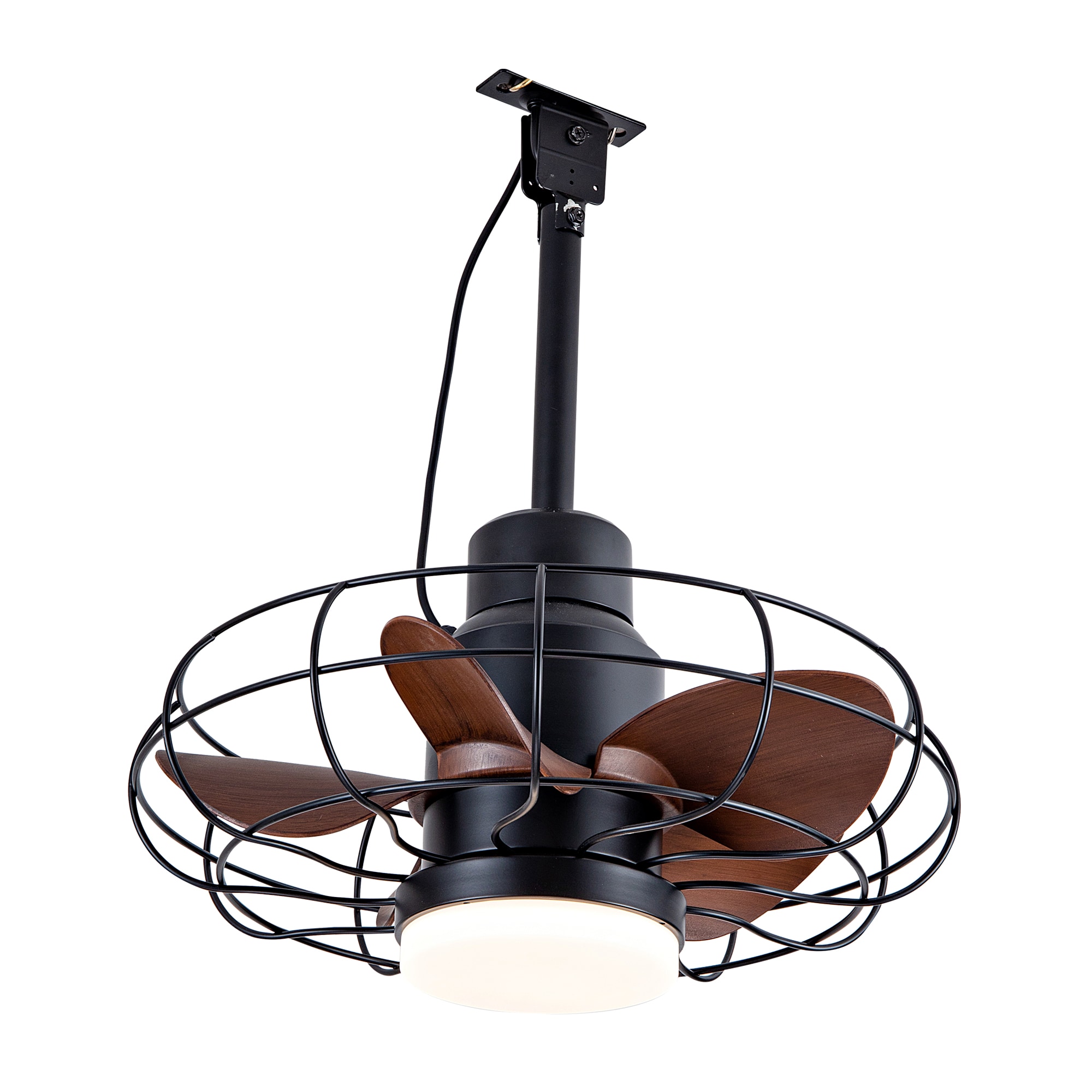 ToolCat 20 in Outdoor Ceiling Fan with Lights for Patios, Gazebo and Pergola. Plug in Gazebo Ceiling Fan with Remote Control