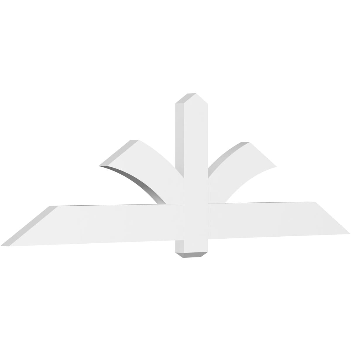 Ekena Millwork GBP084X25X0206RED00 Redmond White PVC Gable bracket