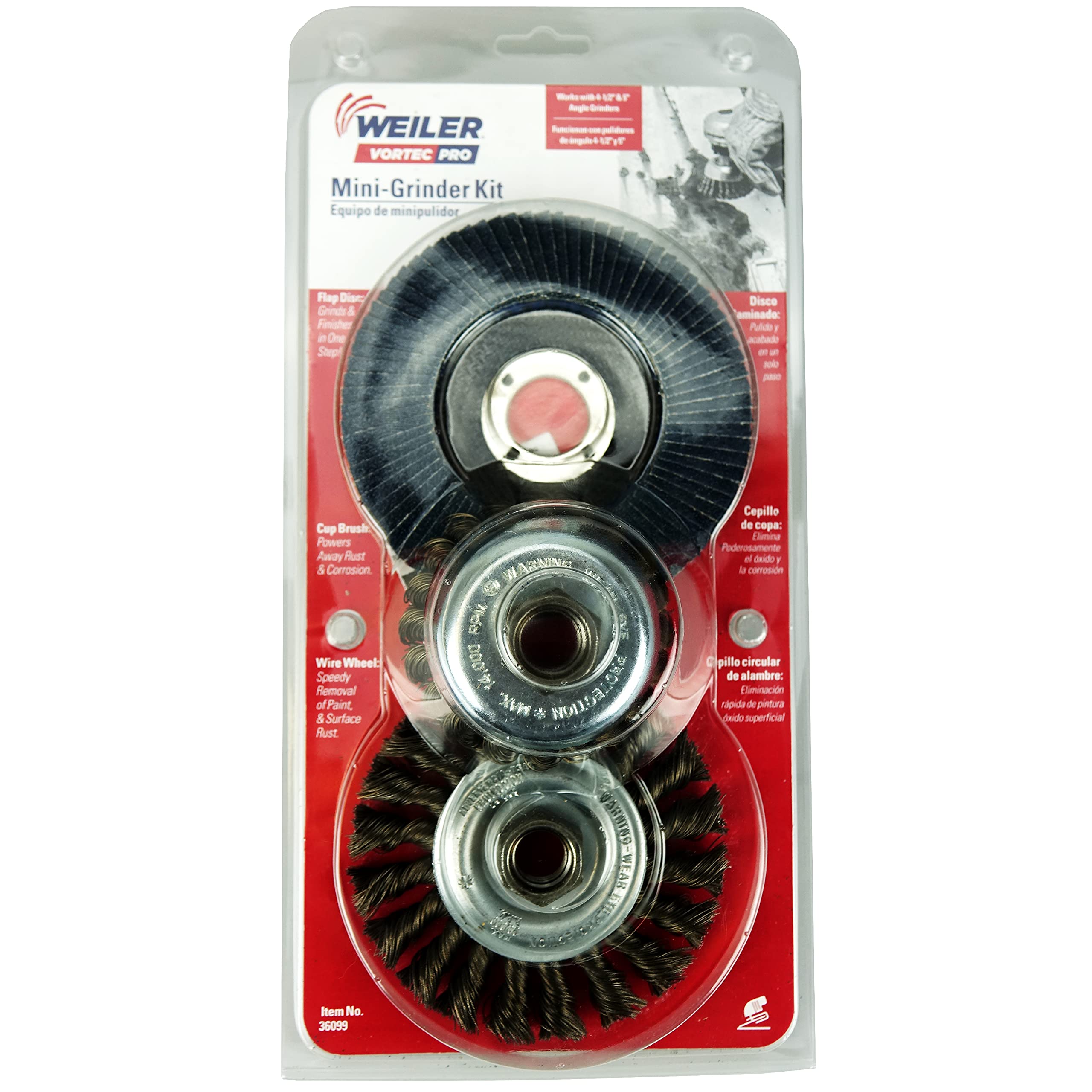 Weiler  36099 3 Piece Mini-Grinder Kit