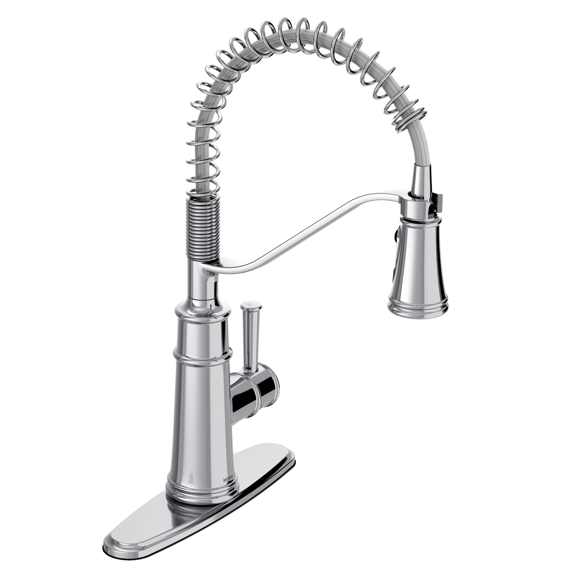 Chrome High Arc Pulldown Kitchen Faucet with Pull-out Spray