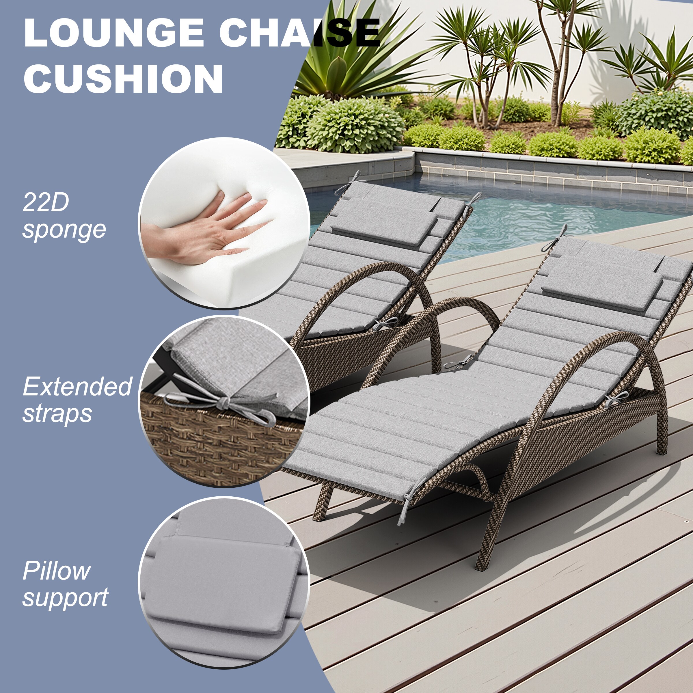 Pellebant ST25-CU003LGY72-1 Patio-Furniture-Cushions - View #5