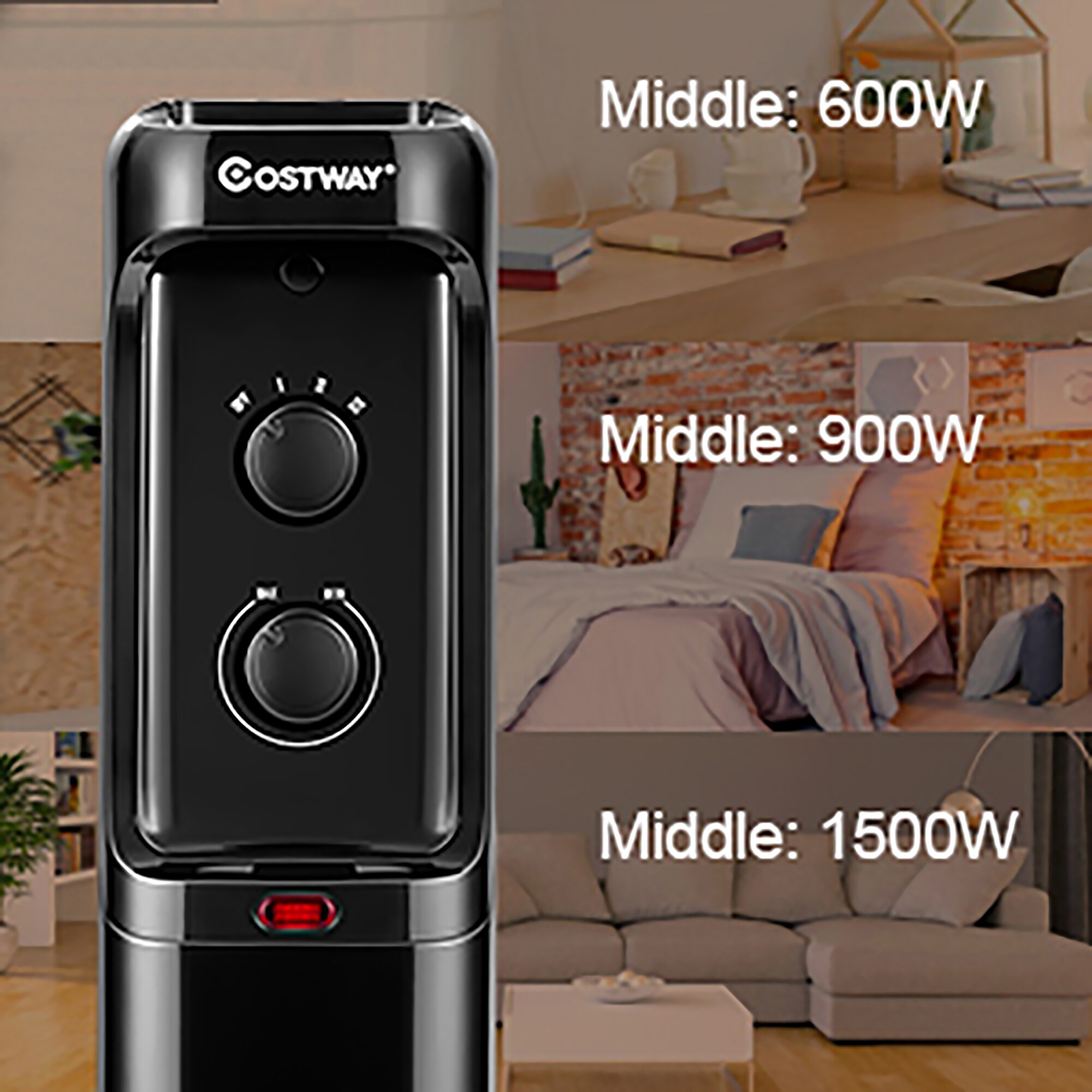 Goplus EP24919US-BK Portable-Electric-Heat - View #6