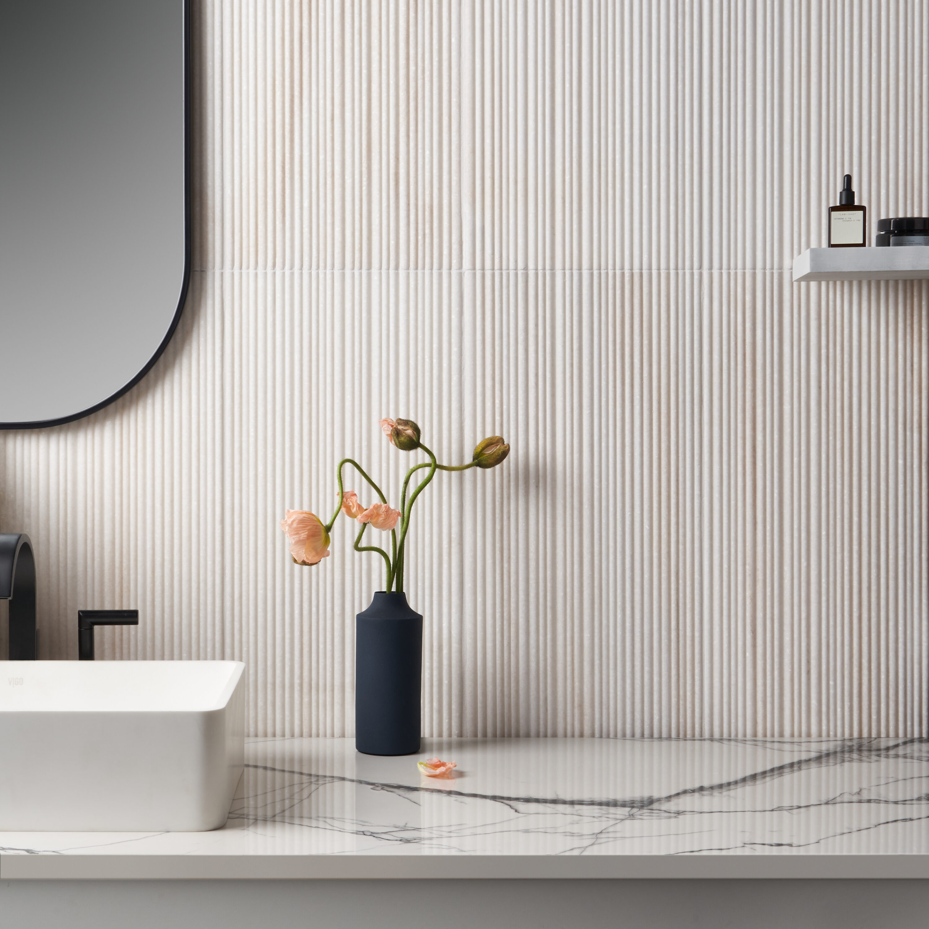 Golden Valley Beige Honed Marble Rectangular Wall Tile