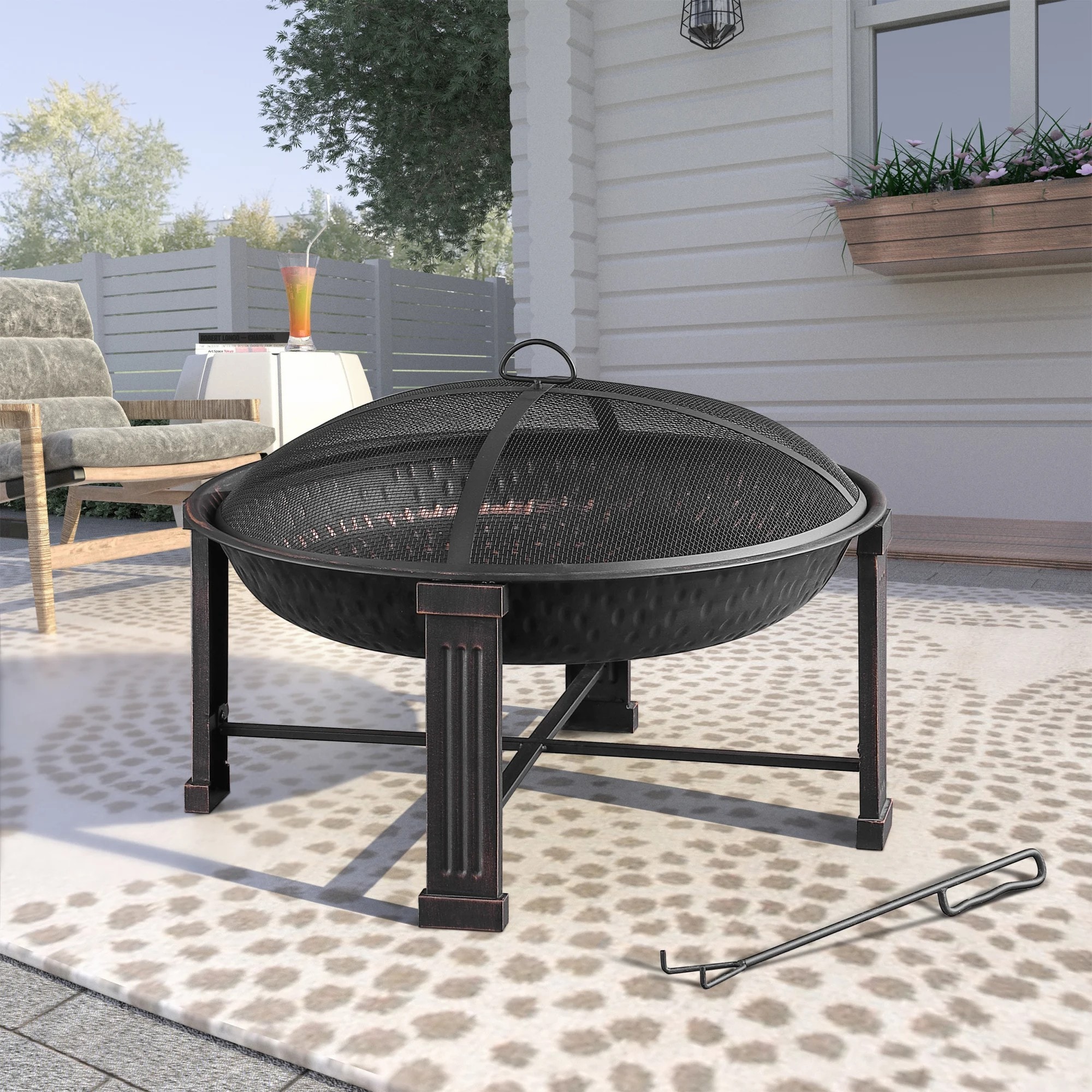 Forclover ALBA-2IYFP Outdoor-Woodburning-Firepits - View #2