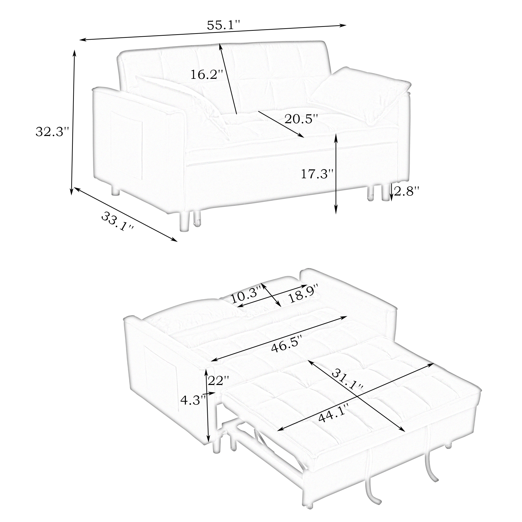 LOVMOR SF-X-W1658P194082 futons - View #4