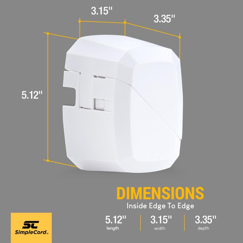 Fleming Supply Outlet Cord Cover - Childproofing Safety, Prevents  Unplugging - White Plastic - Sliding Door Design - Fleming Supply - Child  Safety Accessories in the Child Safety Accessories department at