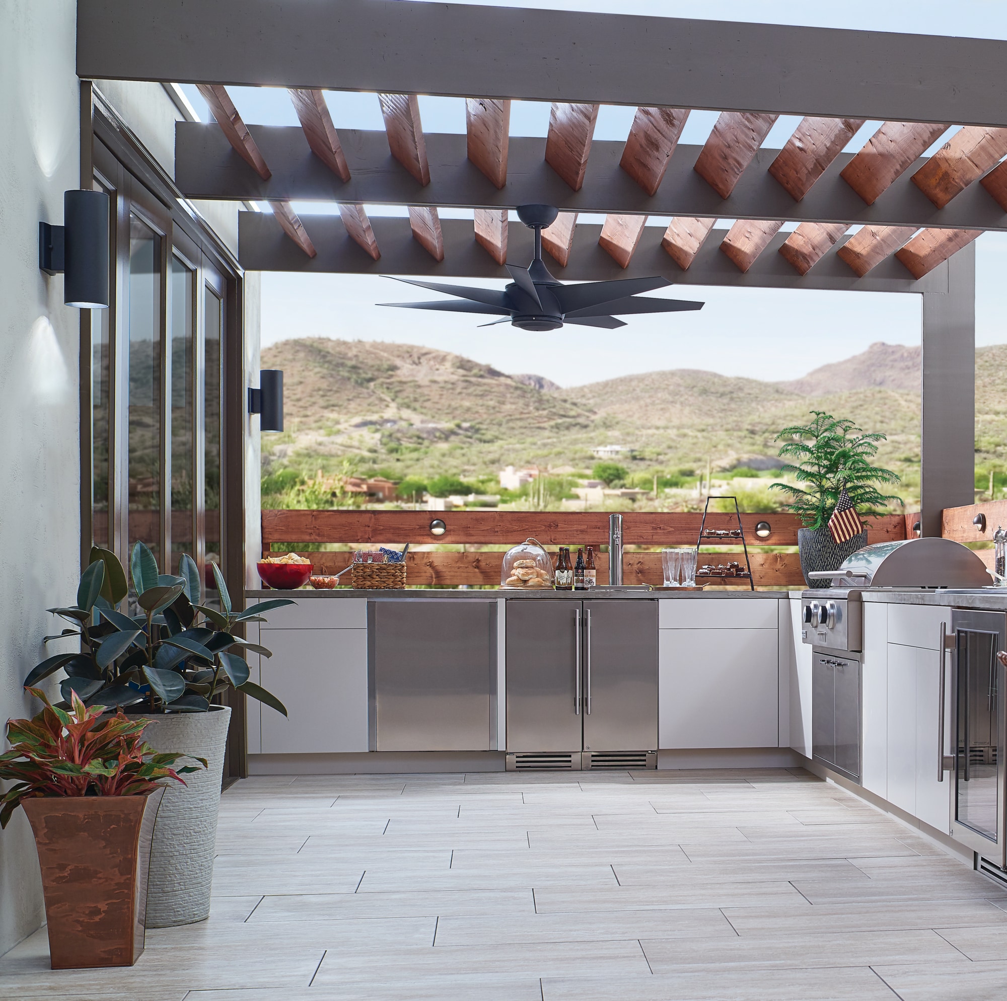 Kichler 11310BKTLED Outdoor-Wall-Lighting - View #9