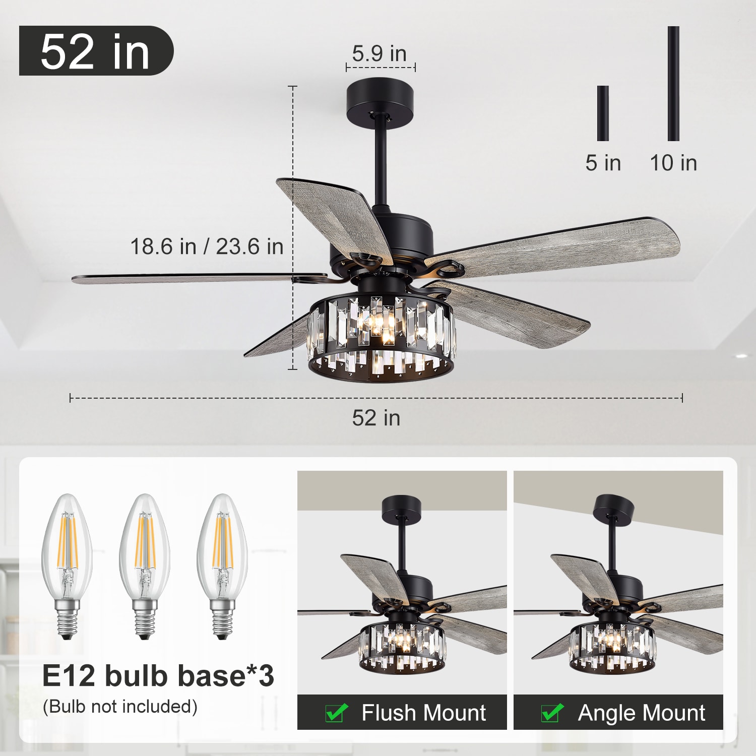 Breezary 23003-BLK Ceiling-Fans - View #13