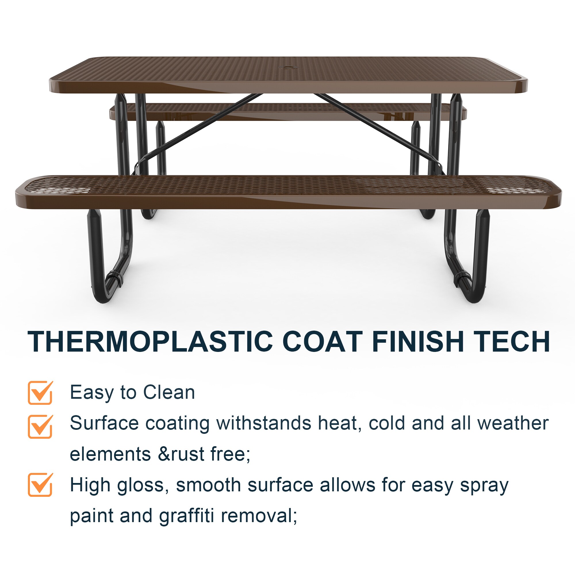 SINOFURN SYB740014BK Picnic-Tables - View #7