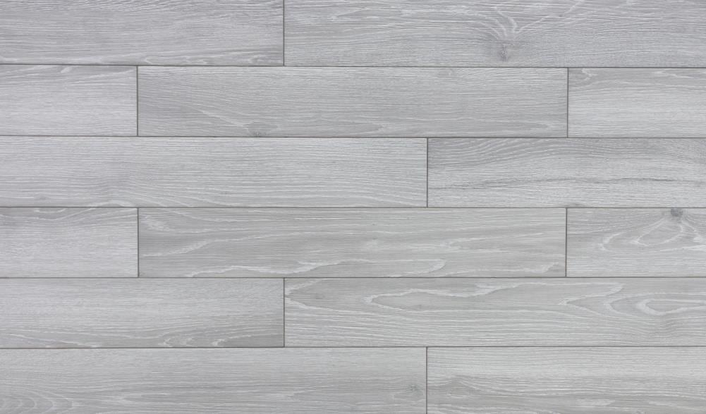 TRUE PORCELAIN CO. Aspen Light Grey 6-in x 36-in Glazed Porcelain Wood Look Floor and Wall Tile (1.42-sq. ft/ Piece) | 1101669