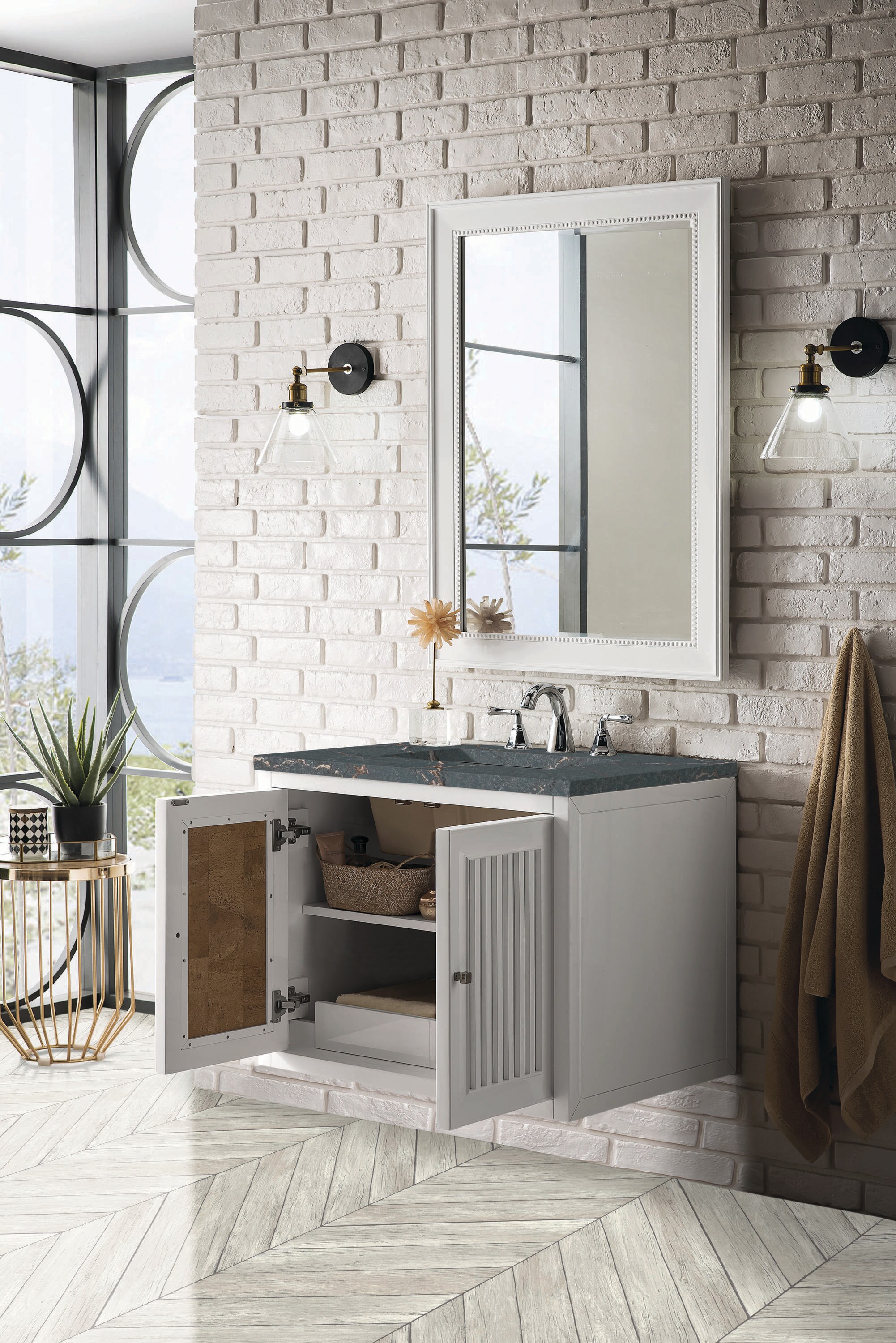 James Martin Vanities E645-V30-GW-3PBL Bath-Vanity-Combo - View #6