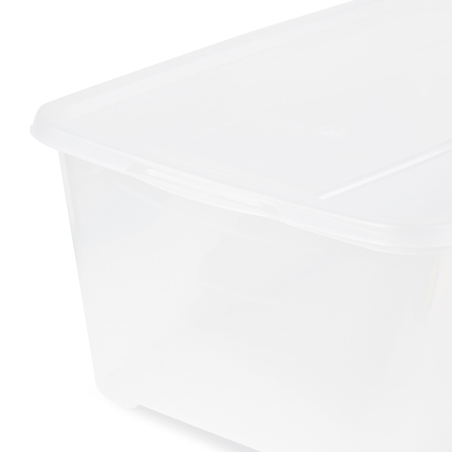 5.5-Quart Clear Storage Box with Lid, 12-Pack