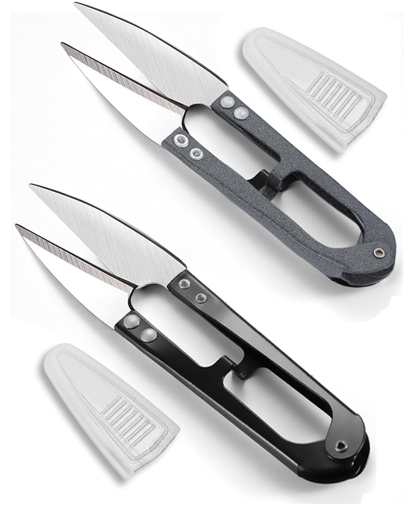 Misopily  2 pcs Bonsai Pruning Scissors Mini Plant Trimmers Sharp Blade Garden Shears for Bud Leaves Flowers Sewing Embroidery Knitting DIY Crafts