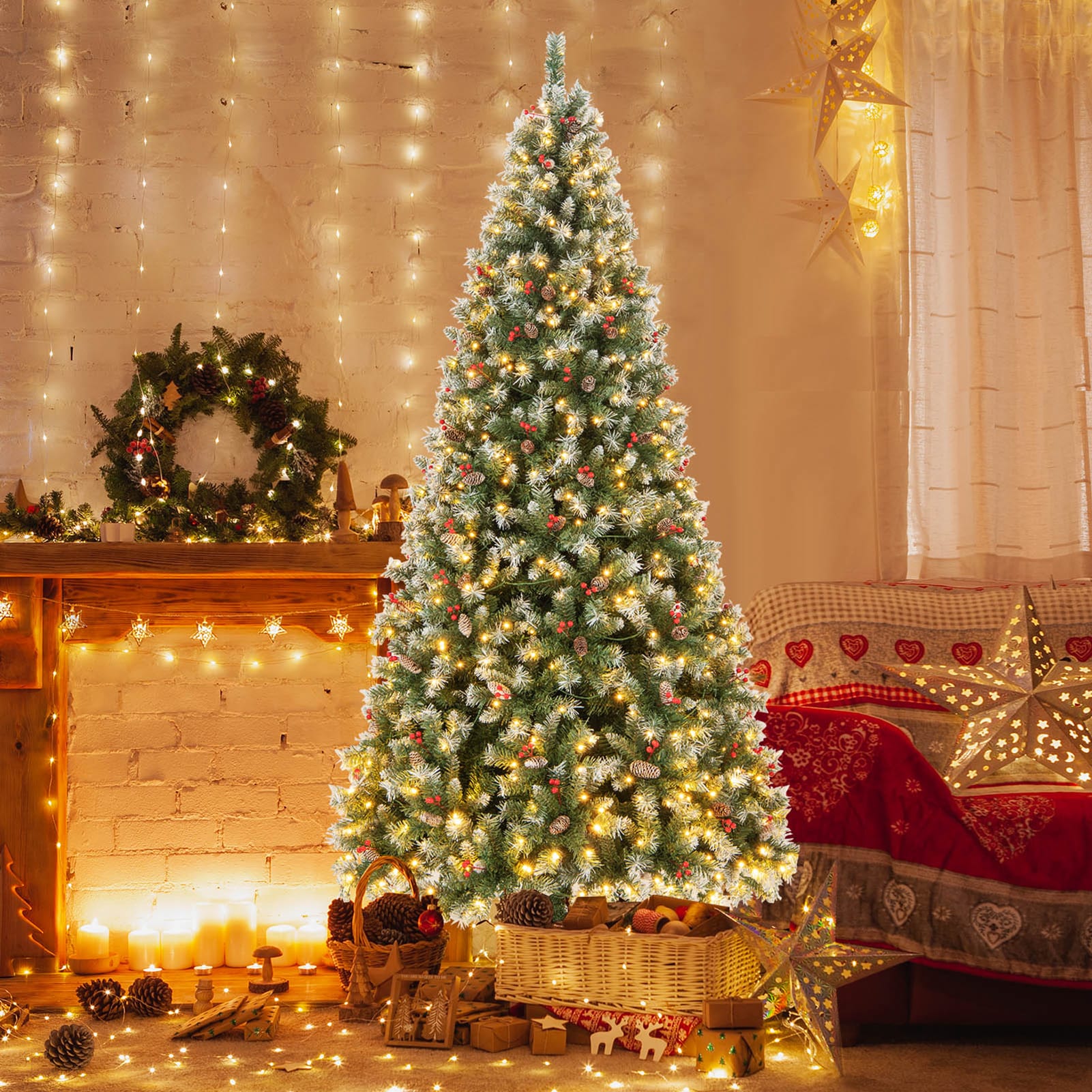 WELLFOR CM-HJY-23534US Artificial-Christmas-Trees - View #4