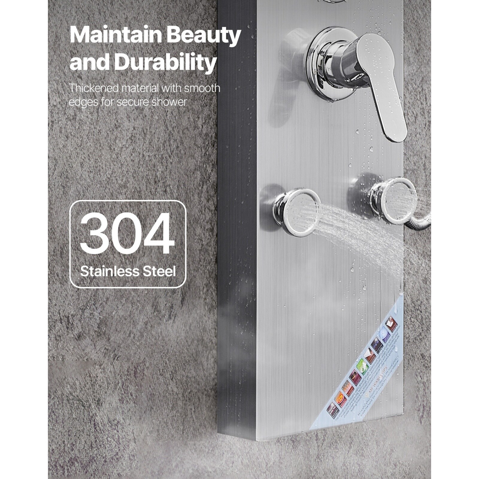 GIVIMO LW108GIVSS2442 Showerhead-Bar-Panels - View #7