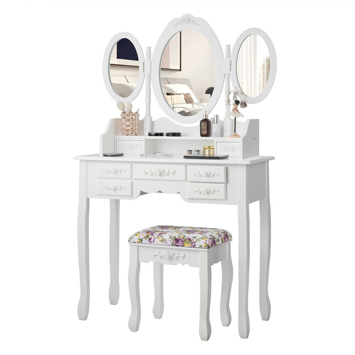 CASAINC WF-HYSN-66131WH Bedroom-Vanities - View #6
