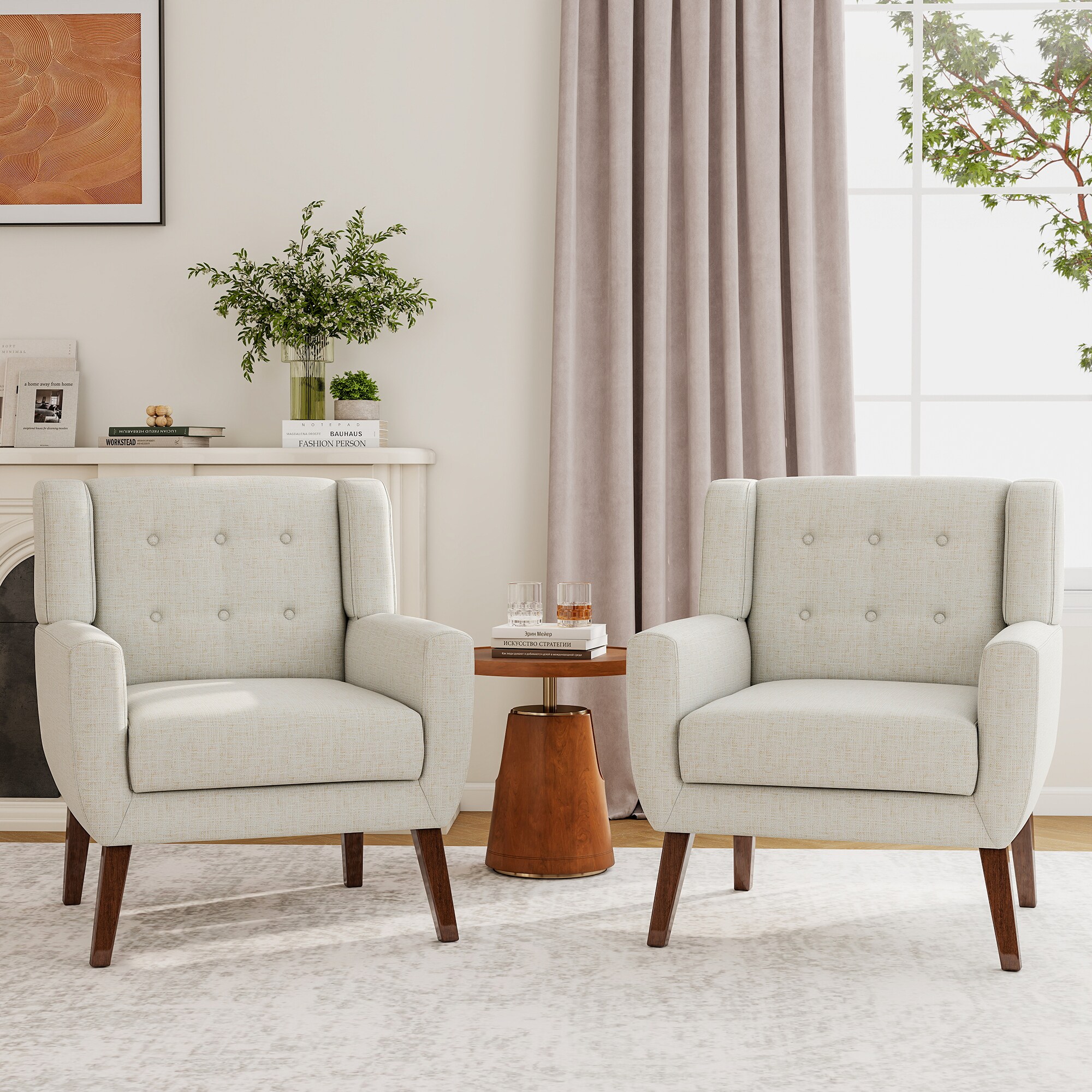 Dreamsidea LS-IDF-SF03-BEIGE-2 chairs - View #2